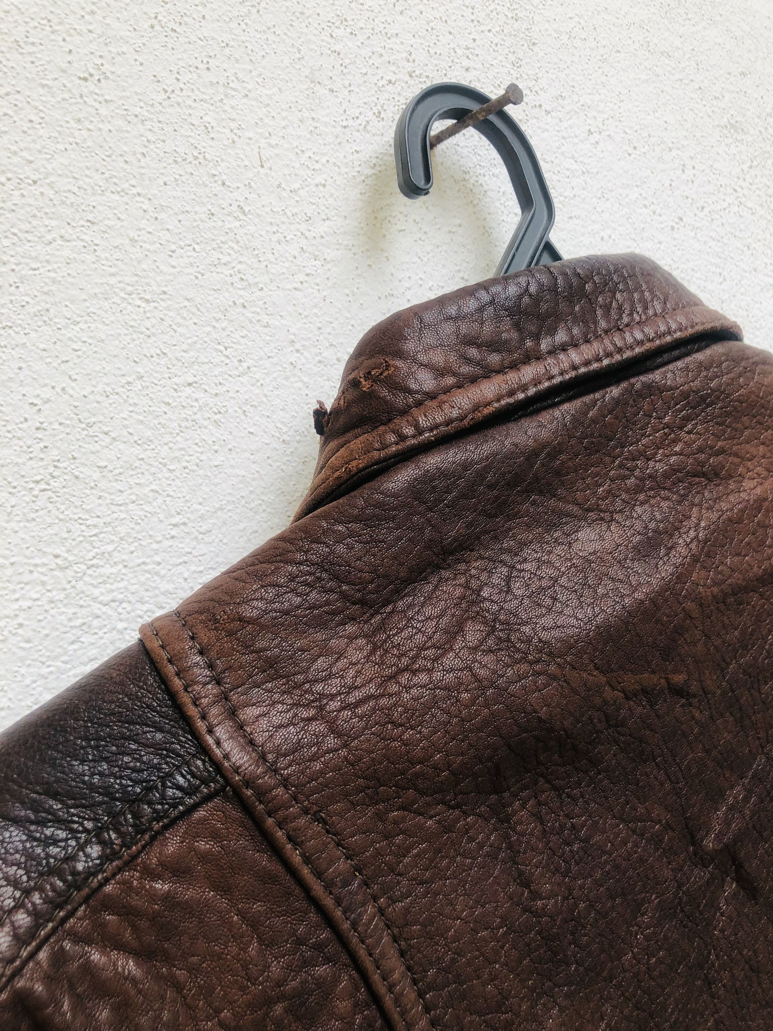 Japanese Brand × Vintage Vintage Leather Jacket Designed Fashion Style Size US L / EU 52-54 / 3 - 12 Thumbnail