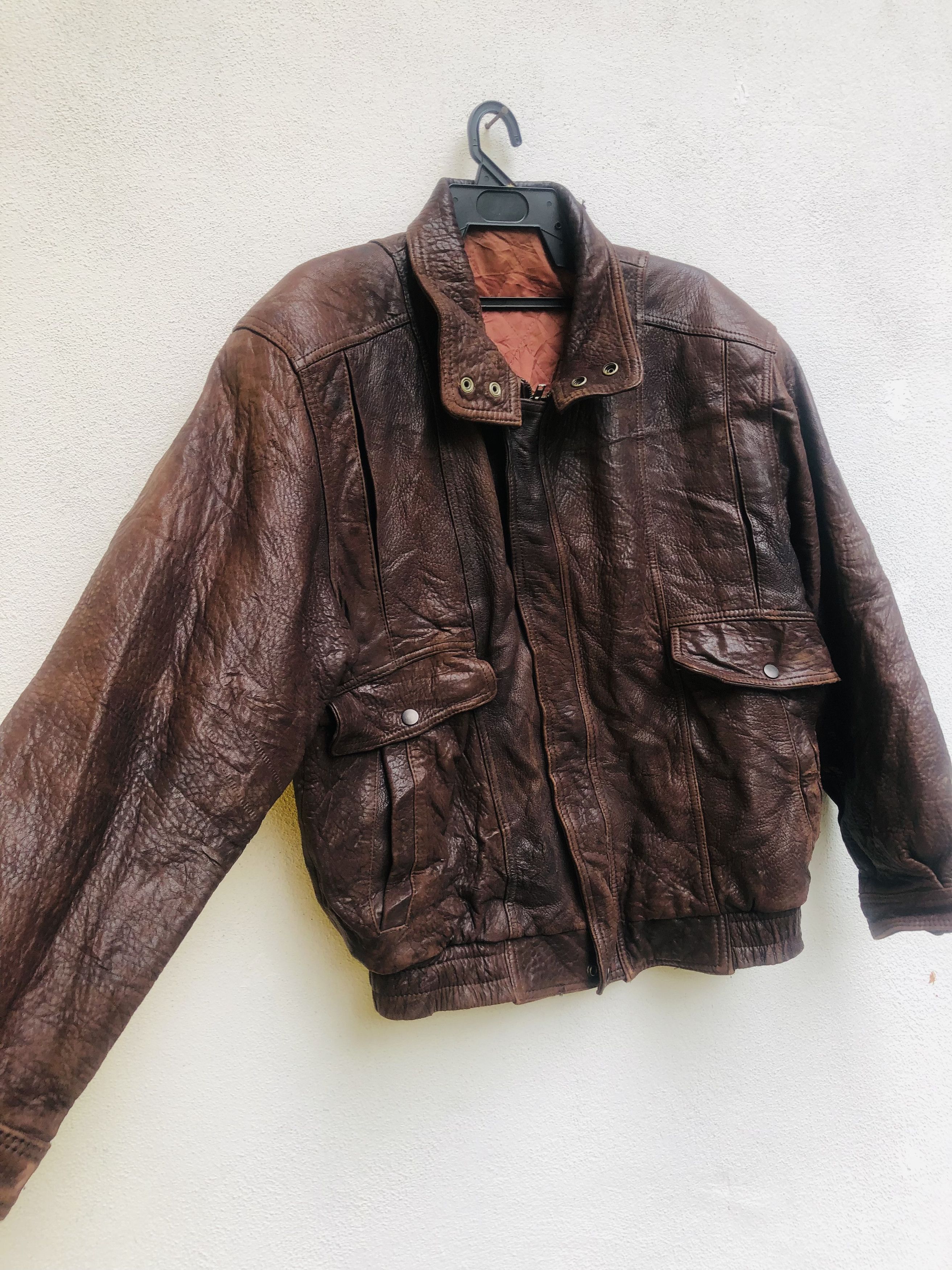 Japanese Brand × Vintage Vintage Leather Jacket Designed Fashion Style Size US L / EU 52-54 / 3 - 6 Thumbnail