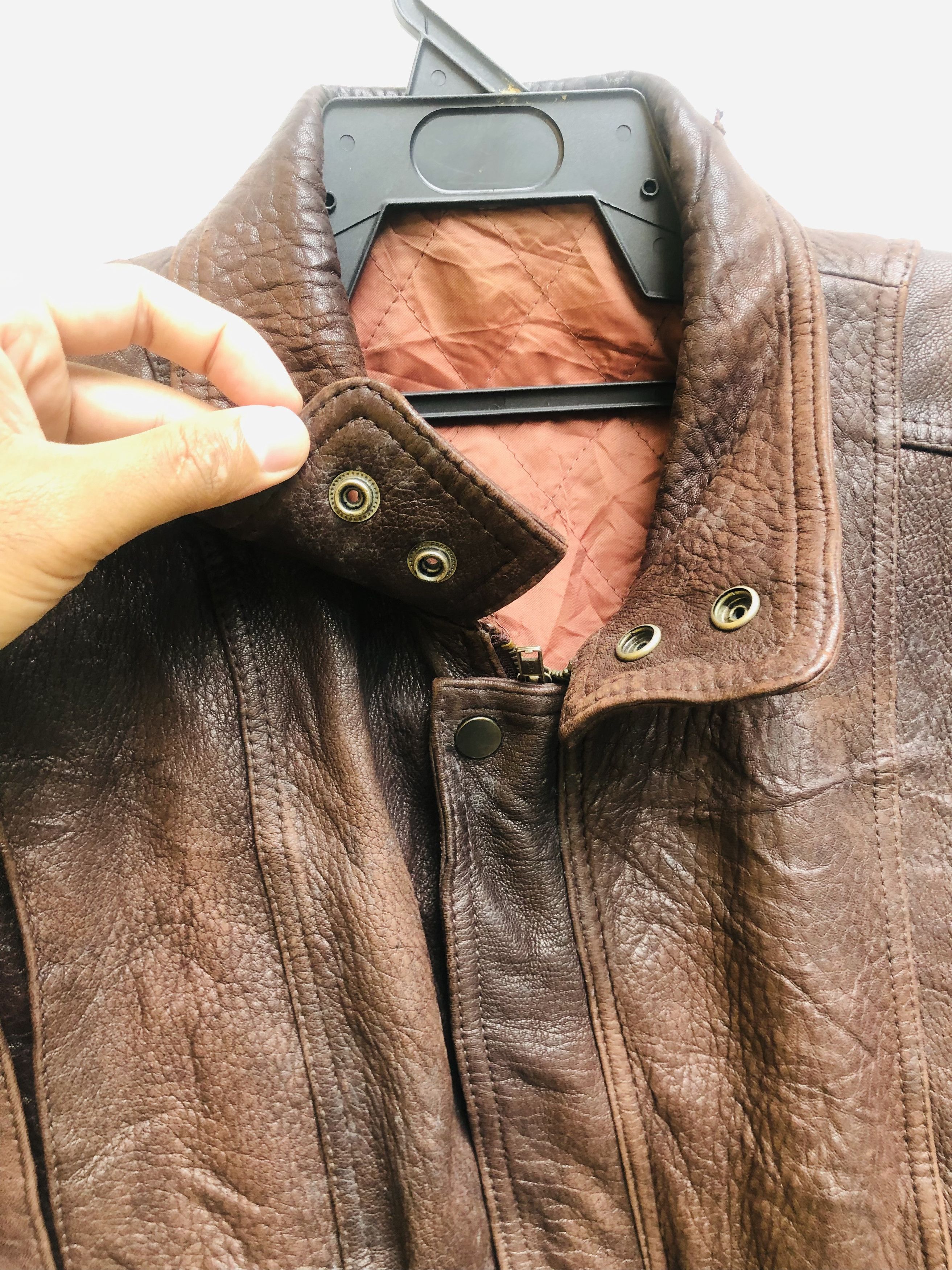 Japanese Brand × Vintage Vintage Leather Jacket Designed Fashion Style Size US L / EU 52-54 / 3 - 9 Thumbnail