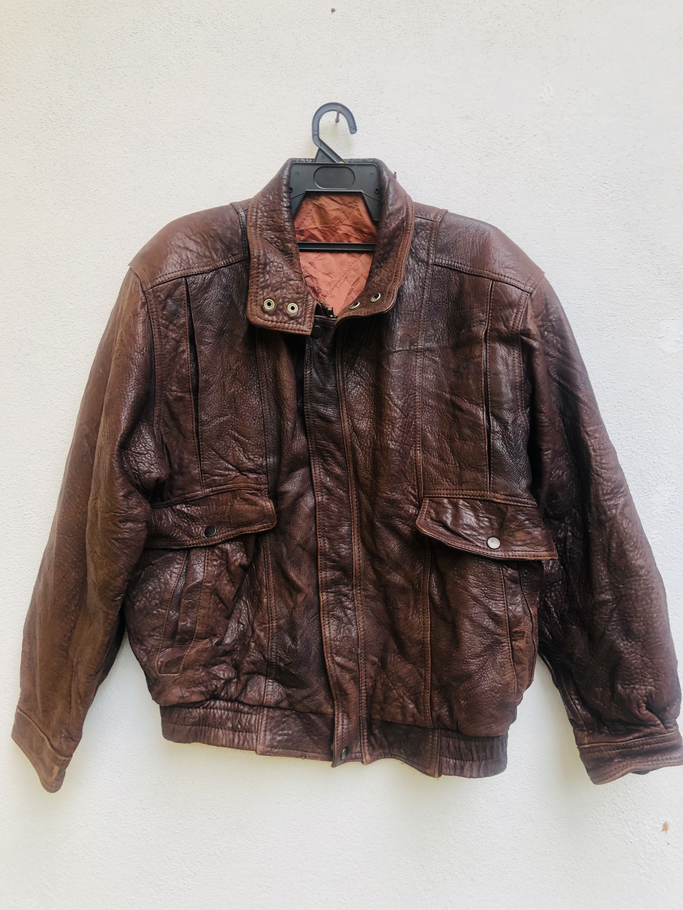Japanese Brand × Vintage Vintage Leather Jacket Designed Fashion Style Size US L / EU 52-54 / 3 - 1 Thumbnail