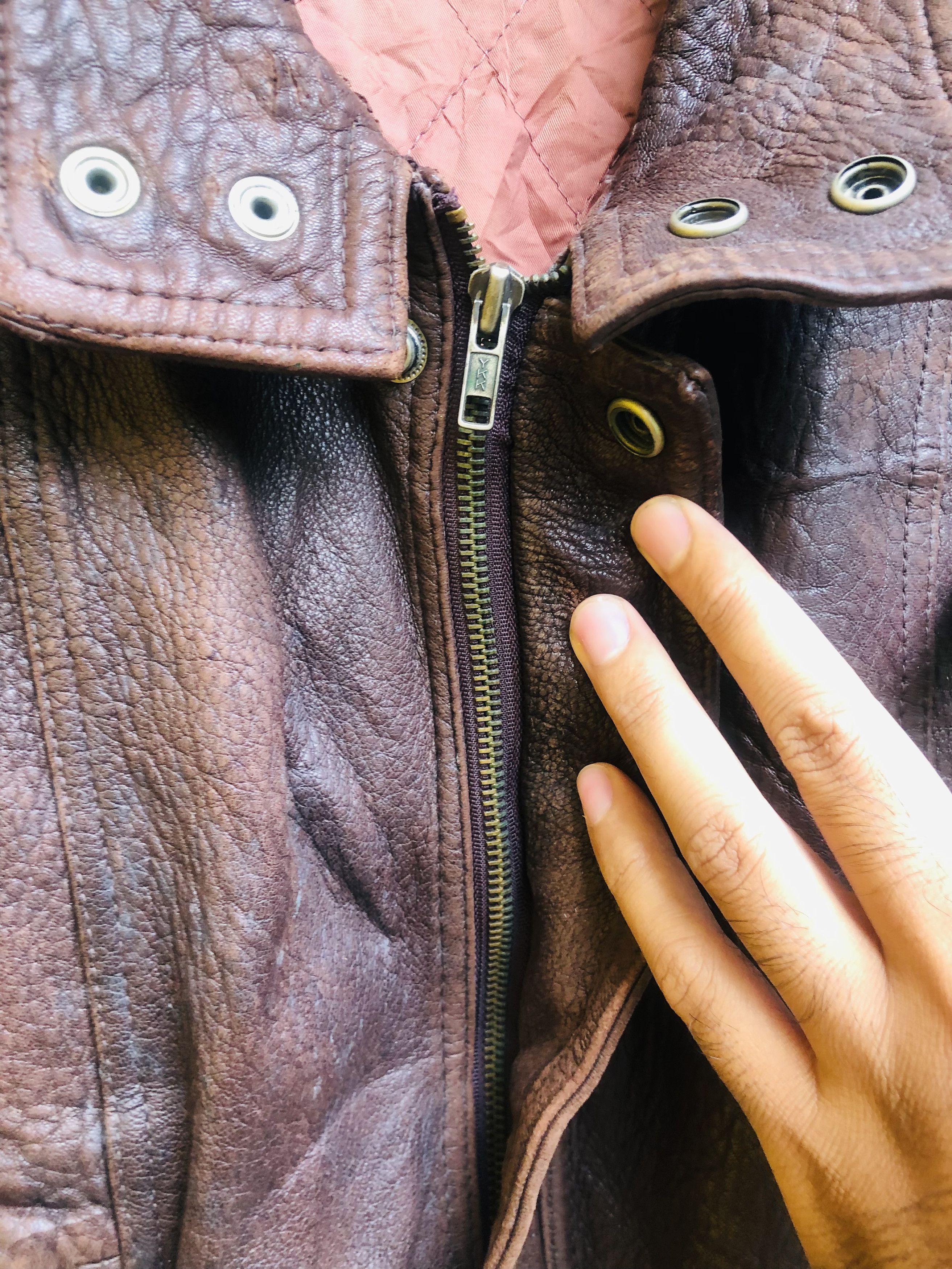 Japanese Brand × Vintage Vintage Leather Jacket Designed Fashion Style Size US L / EU 52-54 / 3 - 10 Thumbnail