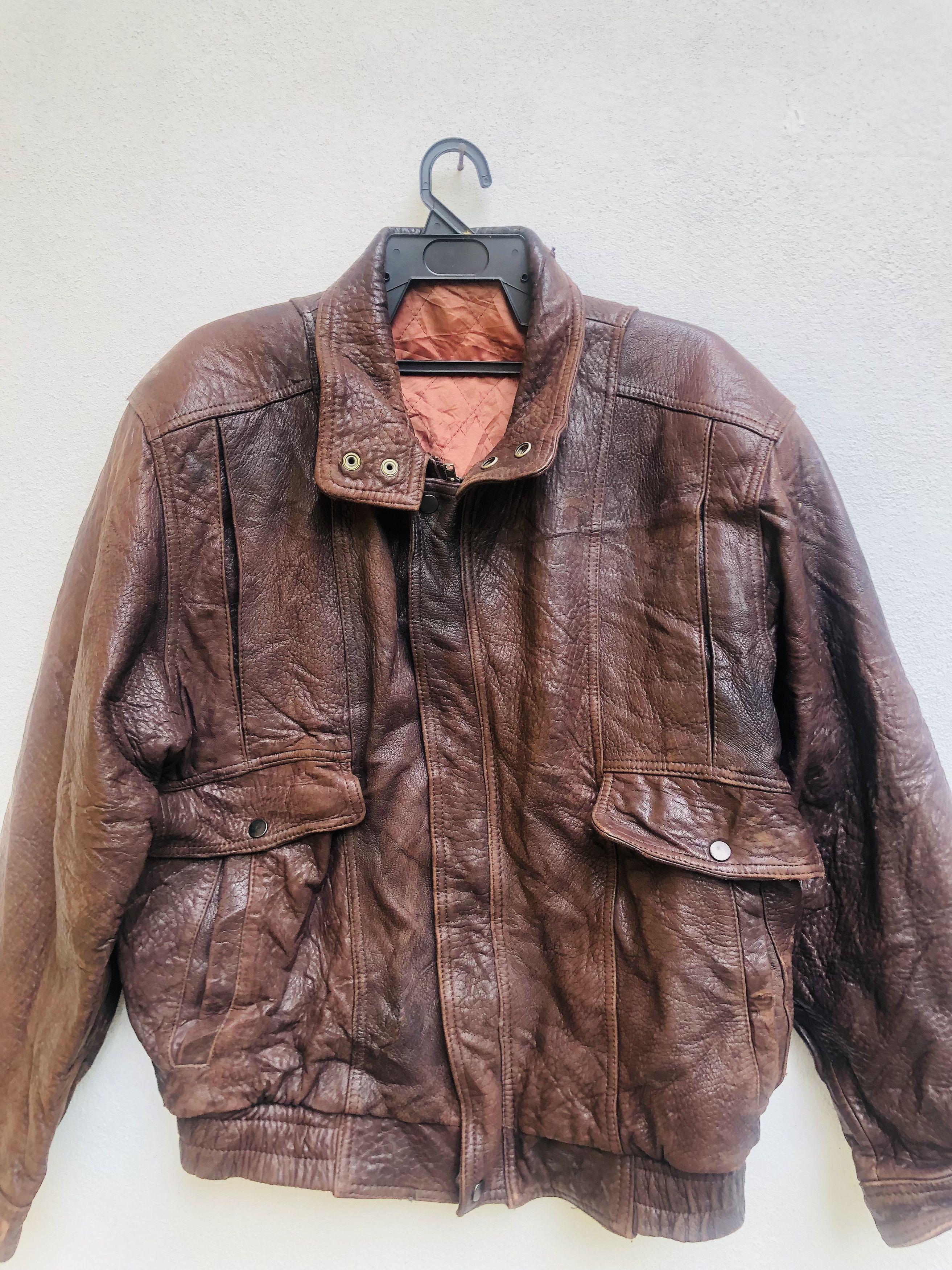 Japanese Brand × Vintage Vintage Leather Jacket Designed Fashion Style Size US L / EU 52-54 / 3 - 2 Thumbnail