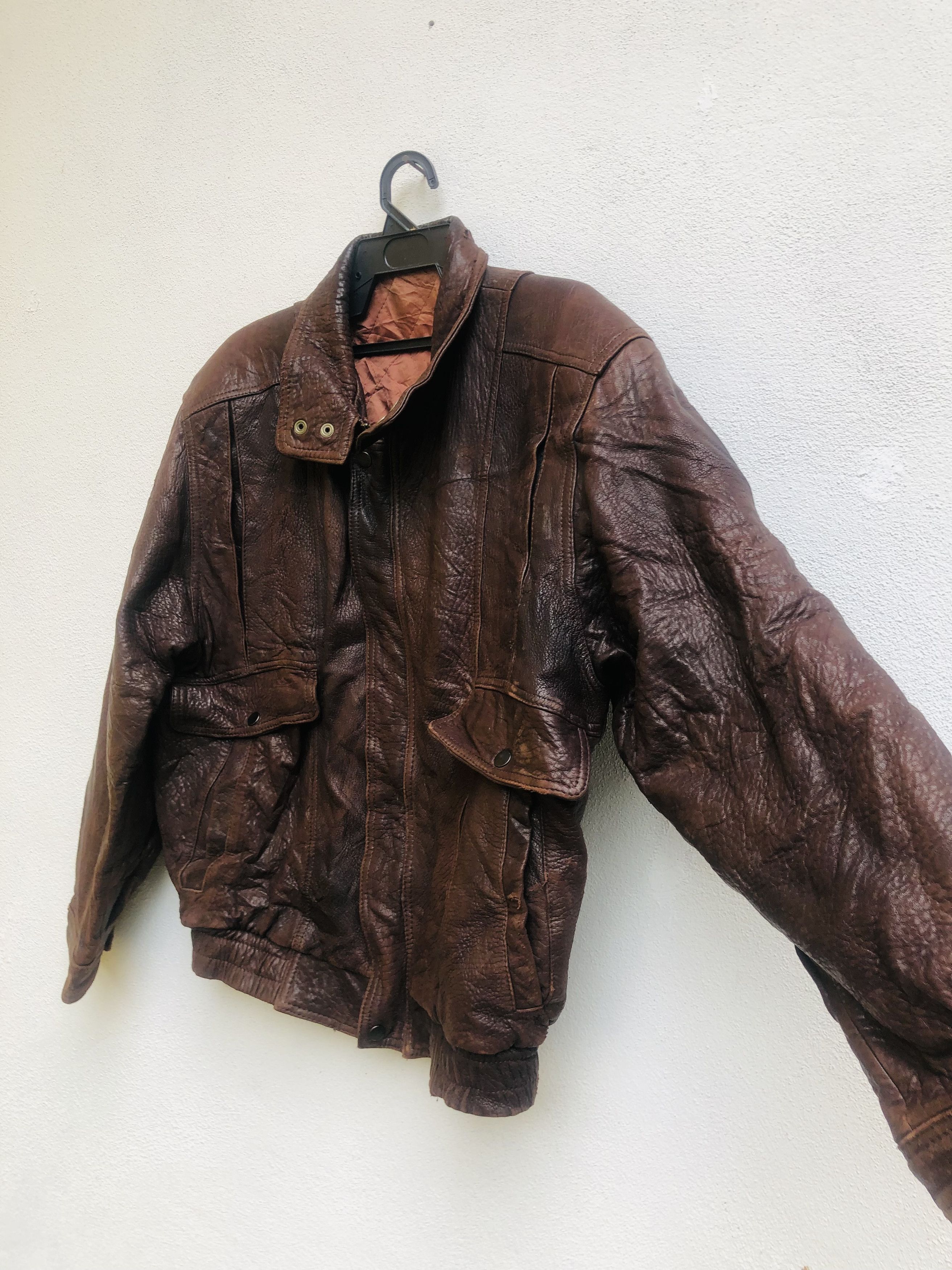 Japanese Brand × Vintage Vintage Leather Jacket Designed Fashion Style Size US L / EU 52-54 / 3 - 7 Thumbnail
