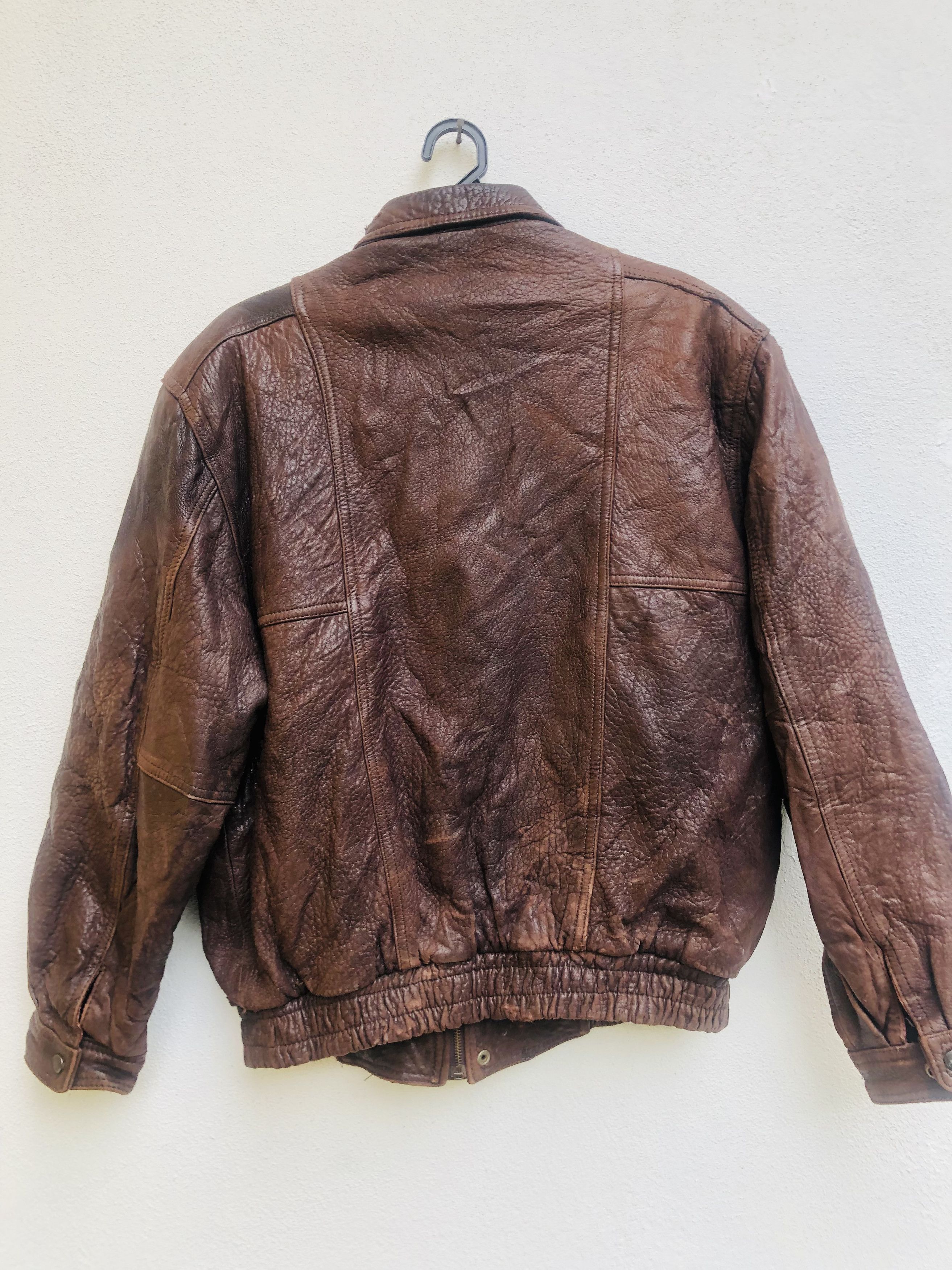 Japanese Brand × Vintage Vintage Leather Jacket Designed Fashion Style Size US L / EU 52-54 / 3 - 3 Thumbnail
