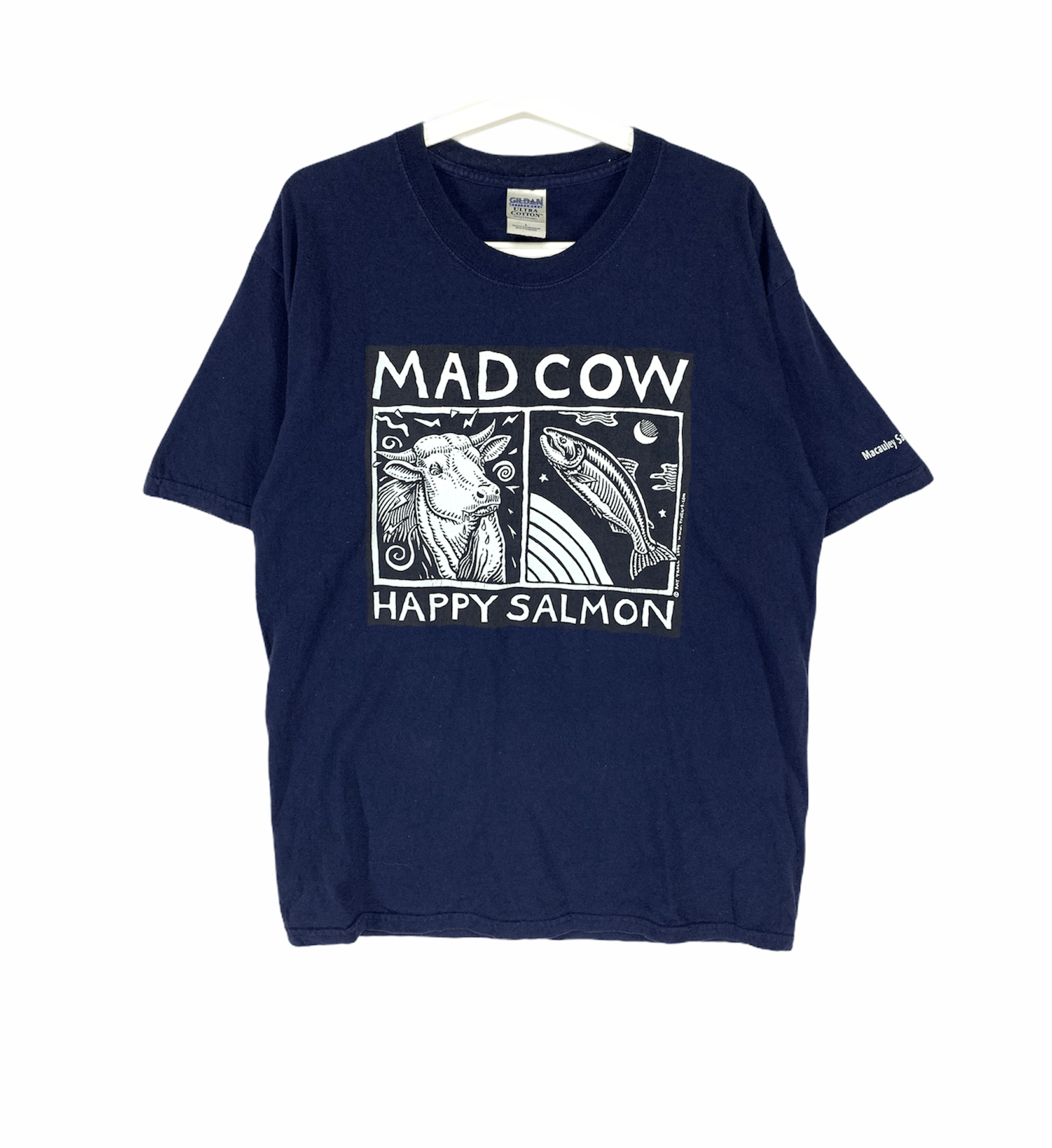 Vintage Ray Troll mad cow happy salmon vintage 00s shirt Size US L / EU 52-54 / 3 - 1 Thumbnail