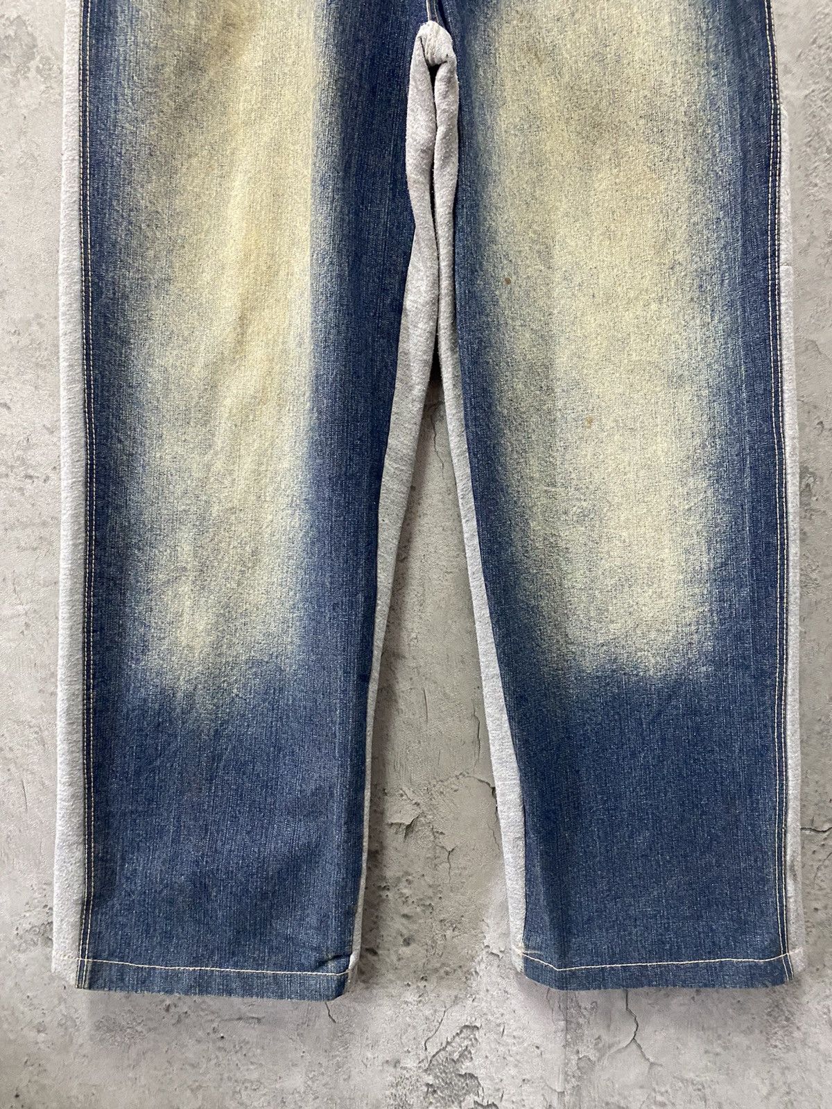 Designer × Japanese Brand Vintage GodBody Denim Tech Hybrid Baggy Denim Sweat Pants Size US 34 / EU 50 - 5 Thumbnail