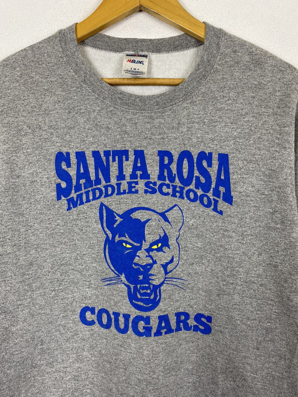 Jerzees × Vintage VINTAGE SANTA ROSA COUGARS SWEATER Size US S / EU 44-46 / 1 - 3 Thumbnail