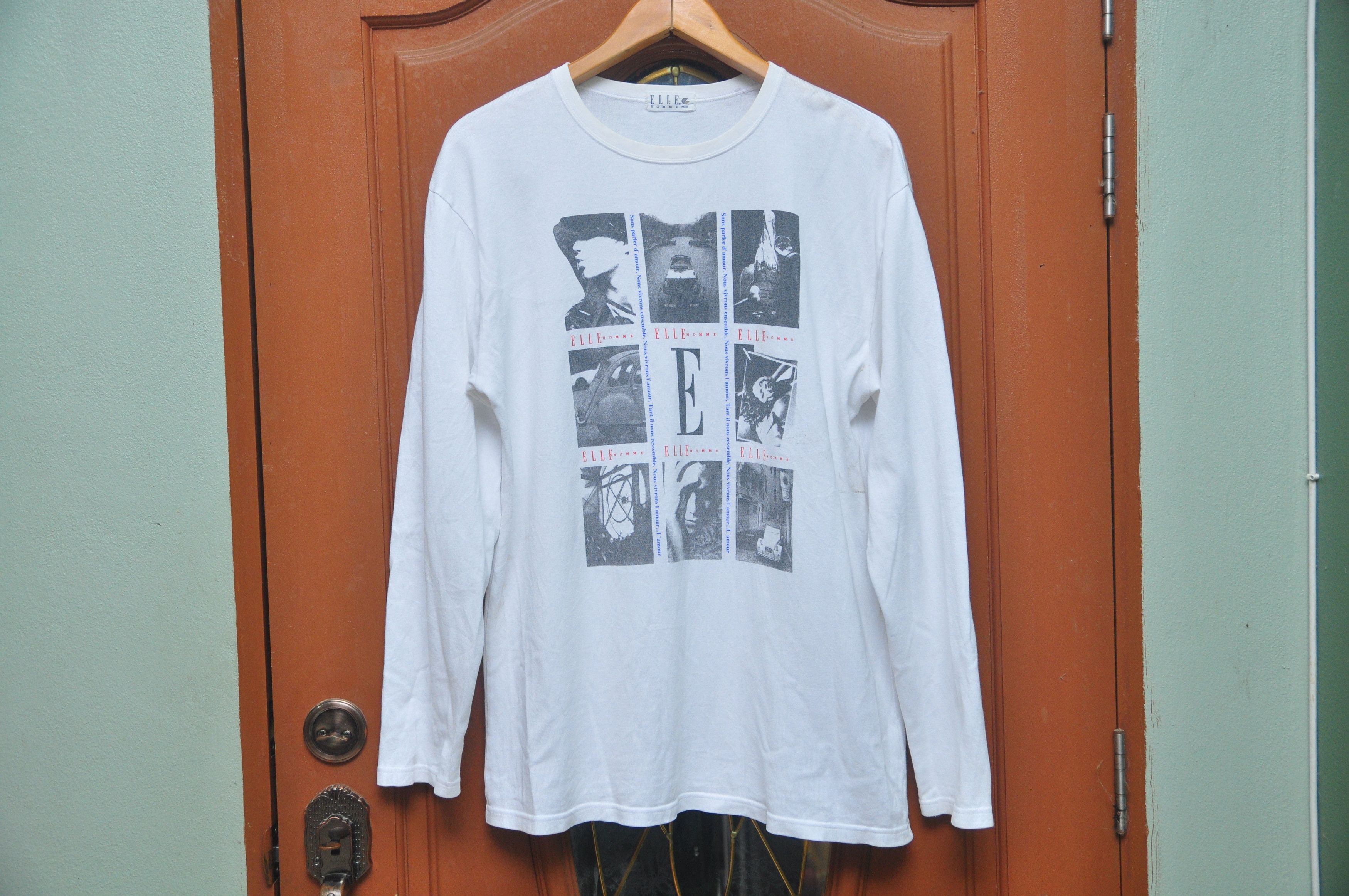 Designer × Japanese Brand × Vintage Elle Homme Paris Long Sleeve Travis Scott Fashion Style Size US L / EU 52-54 / 3 - 3 Thumbnail