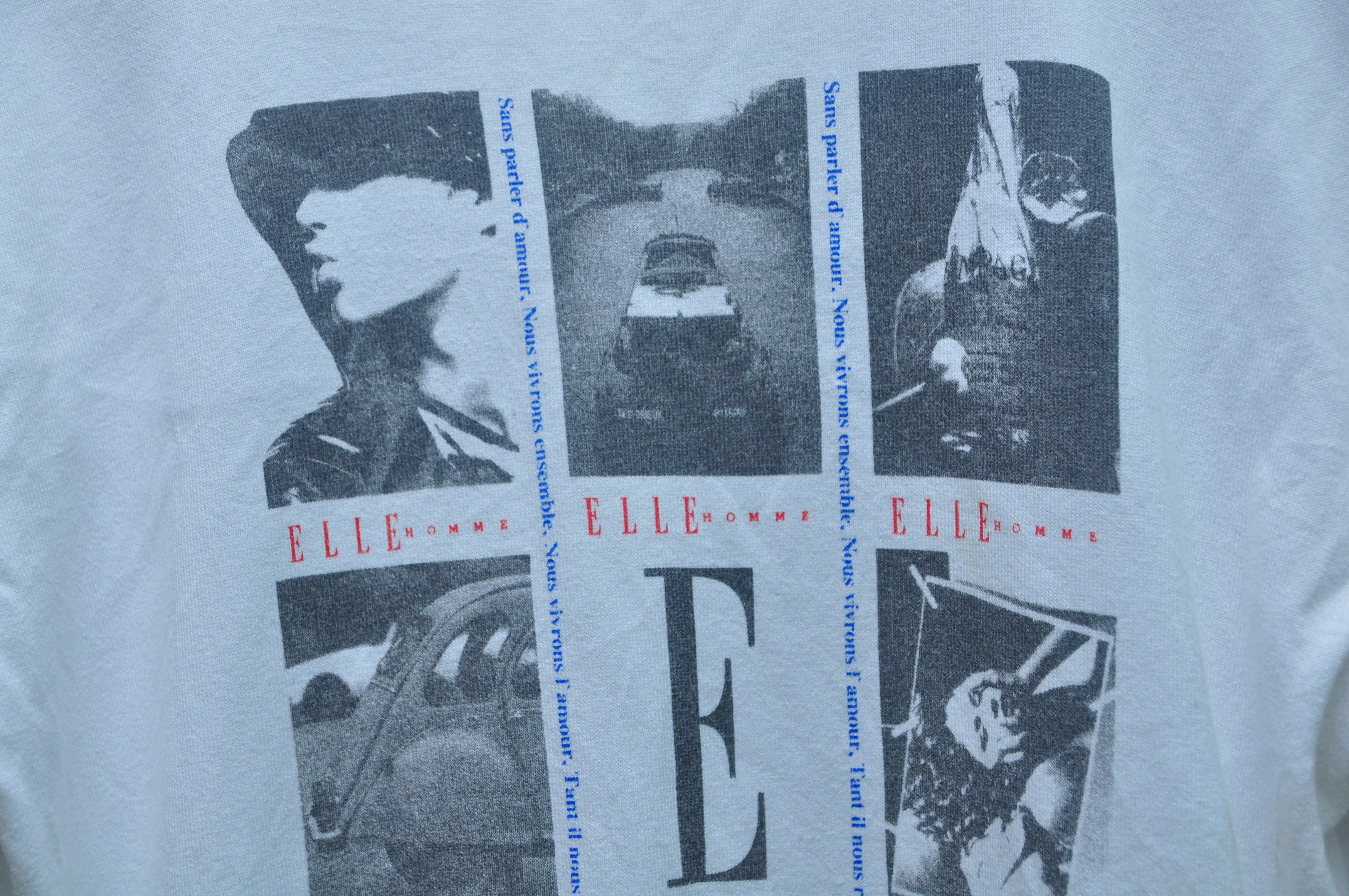 Designer × Japanese Brand × Vintage Elle Homme Paris Long Sleeve Travis Scott Fashion Style Size US L / EU 52-54 / 3 - 5 Thumbnail