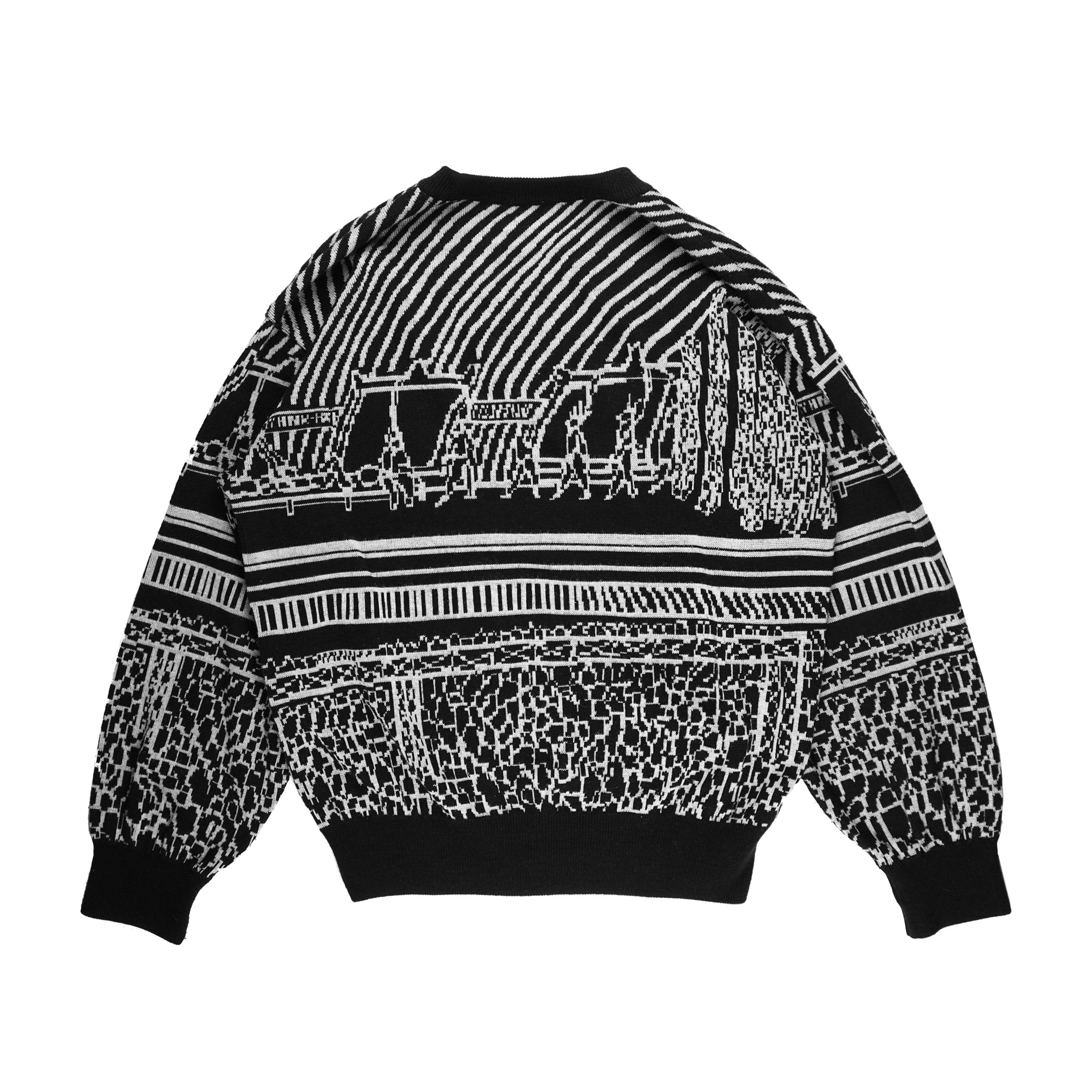 Issey Miyake 80's Tomio Mohri Runway Sweater Size US M / EU 48-50 / 2 - 2 Thumbnail