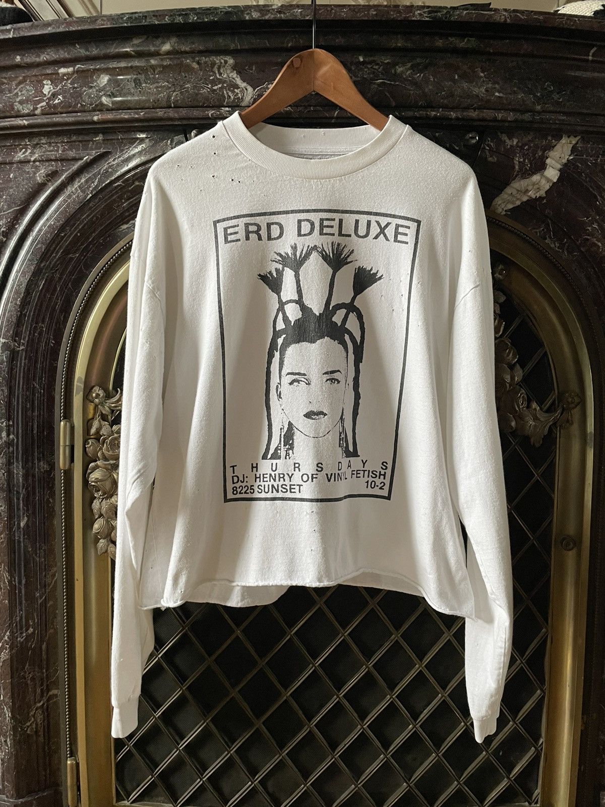 image of Enfants Riches Deprimes Erd Deluxe Oversized Longsleeve in White, Men's (Size XS)