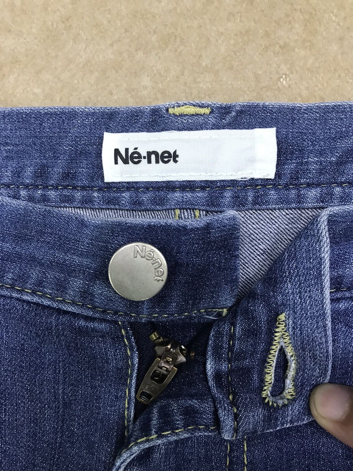 Issey Miyake × Japanese Brand × Vintage Vintage 90s Ne Net Denim Baggy By Issey Miyake Sz 30 Size 30" / US 8 / IT 44 - 9 Thumbnail