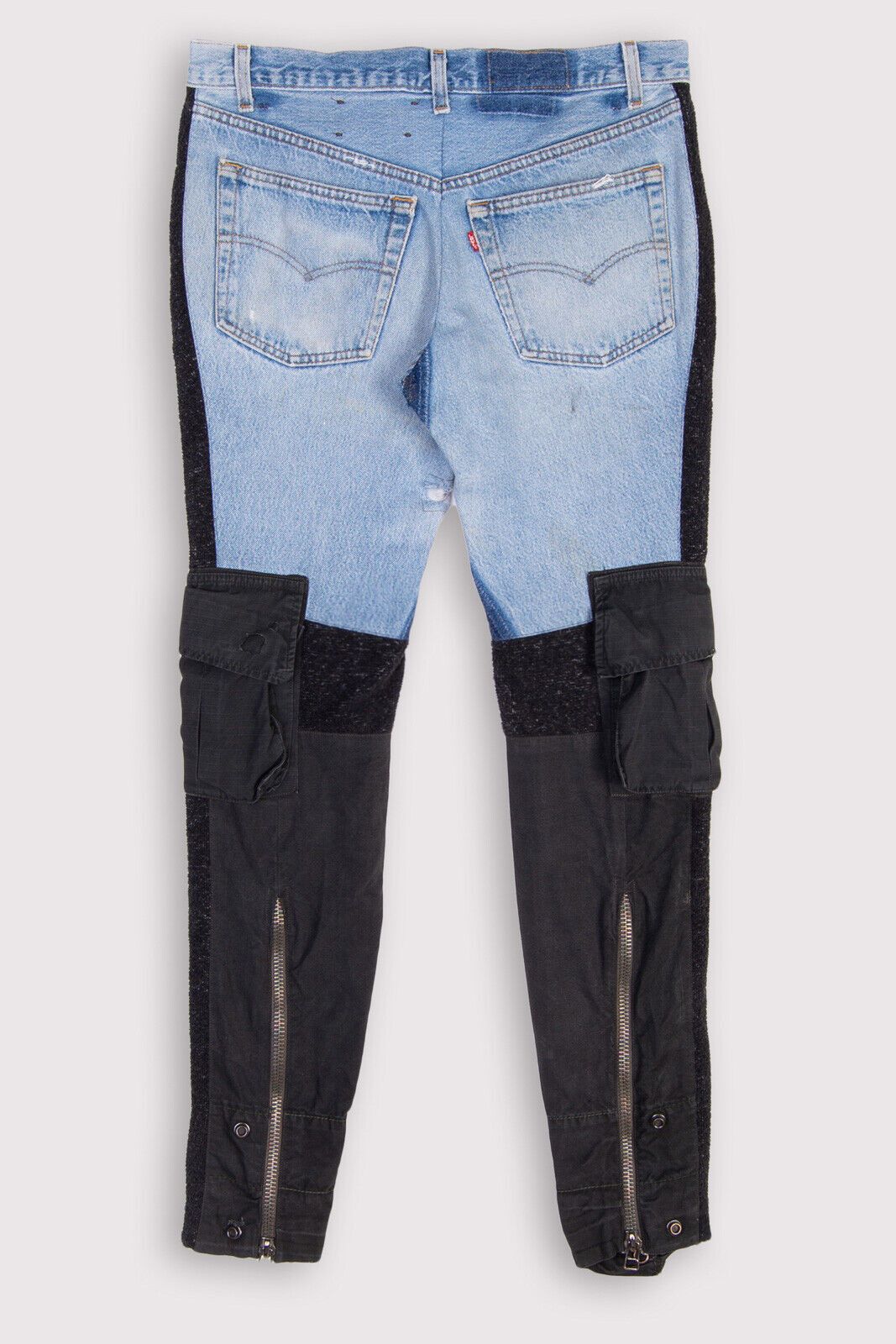 Greg Lauren Vintage Denim Charcoal Tent Zip GLI with cargo pockets Size US 30 / EU 46 - 2 Thumbnail