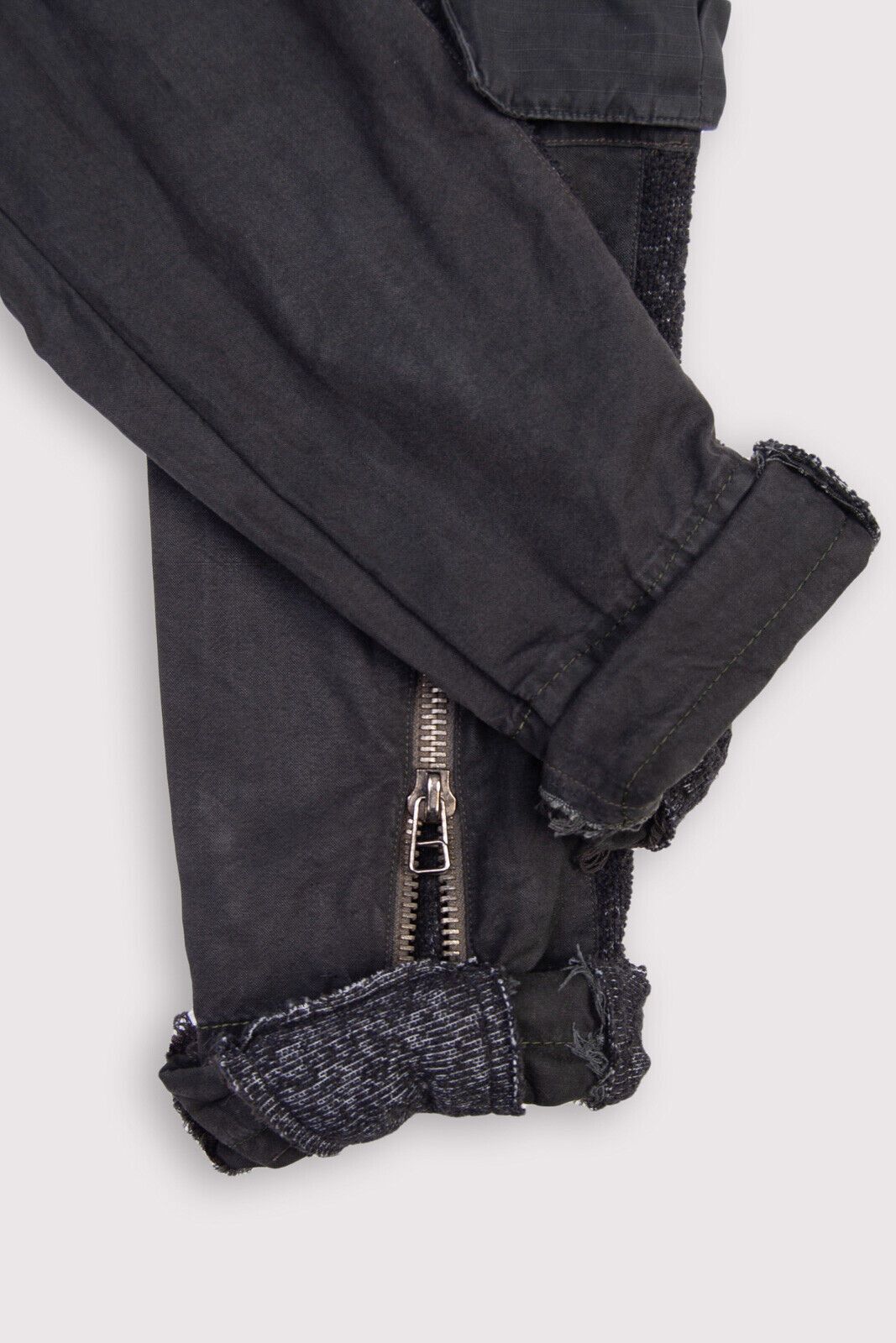 Greg Lauren Vintage Denim Charcoal Tent Zip GLI with cargo pockets Size US 30 / EU 46 - 5 Thumbnail