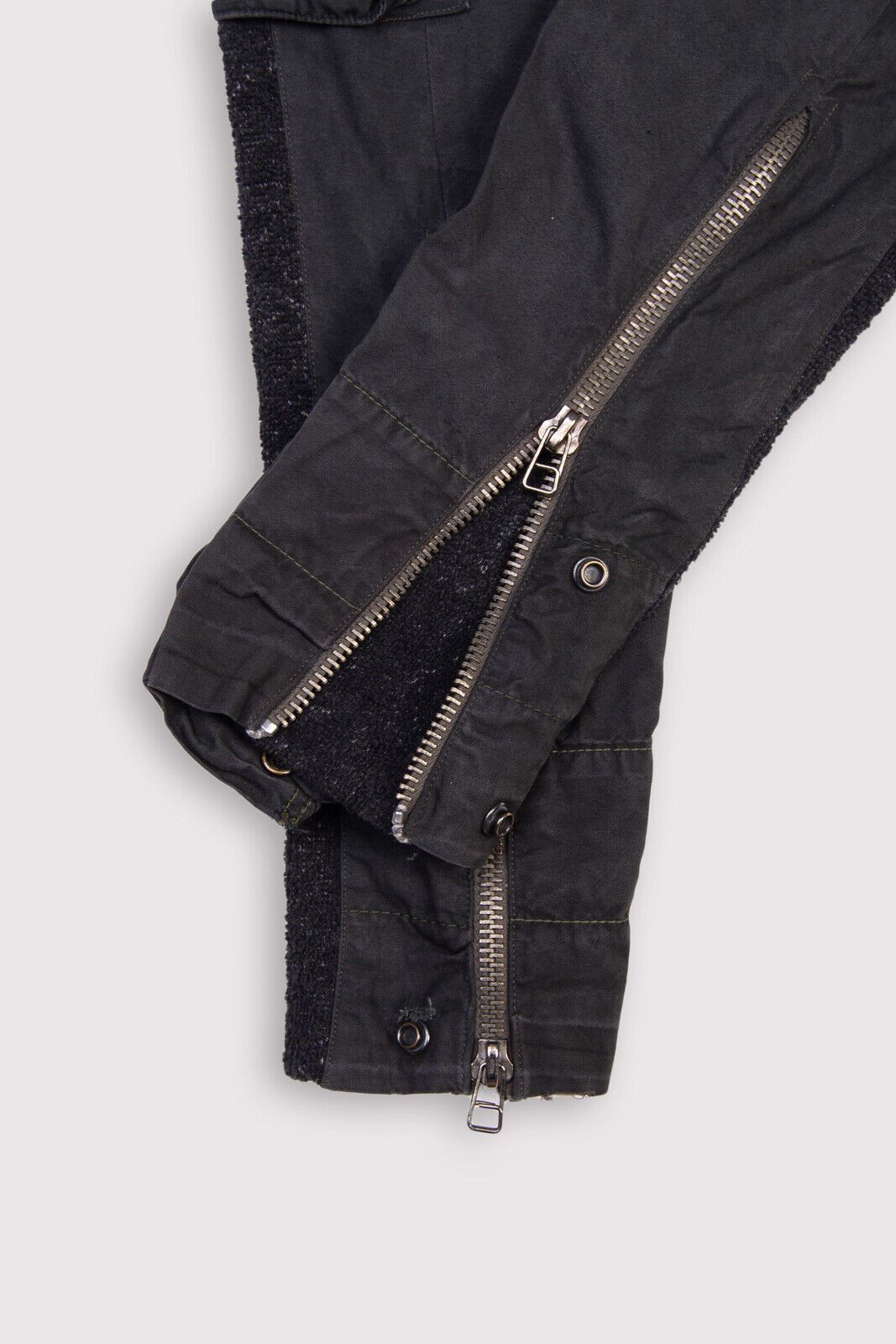 Greg Lauren Vintage Denim Charcoal Tent Zip GLI with cargo pockets Size US 30 / EU 46 - 4 Thumbnail