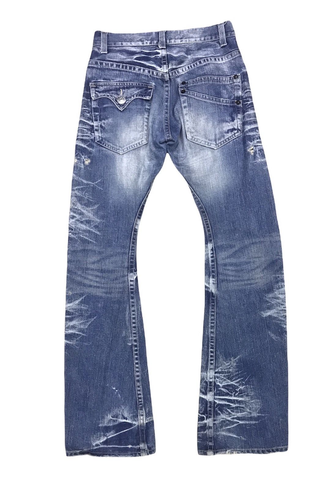 Japanese Brand × Vintage 🔥RARE! Rattle Trap Japan Distressed Flare Denim Size 30x32 Size US 30 / EU 46 - 2 Thumbnail