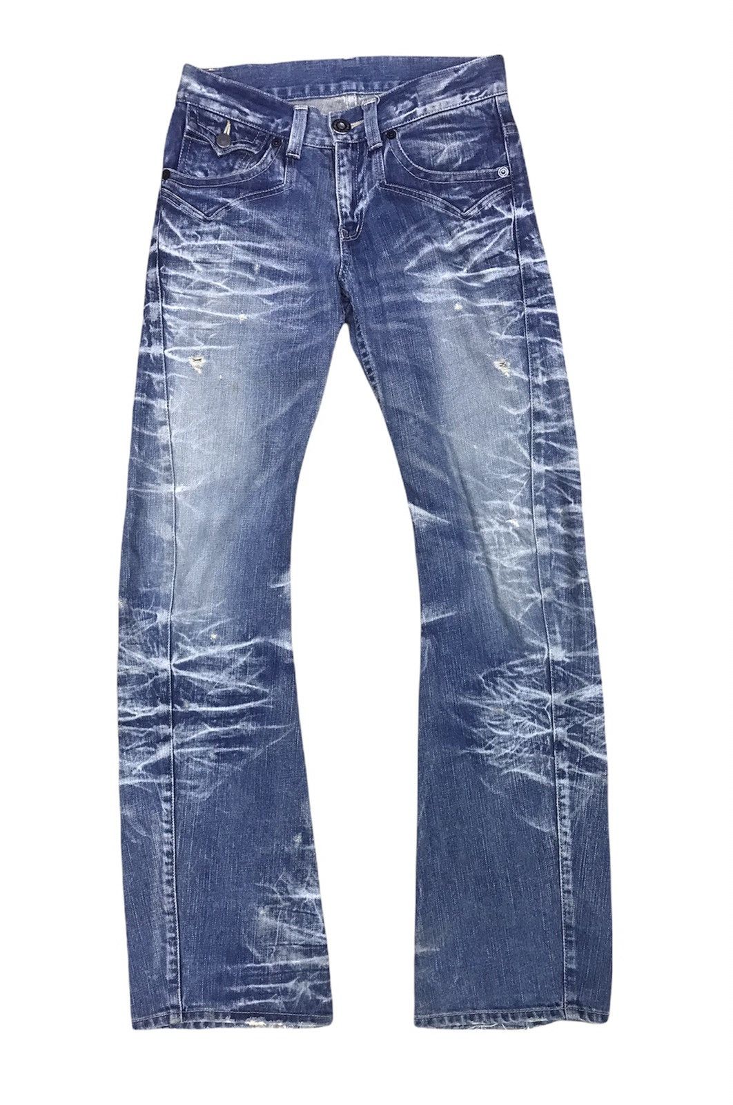 🔥RARE! Rattle Trap Japan Distressed Flare Denim Size 30x32