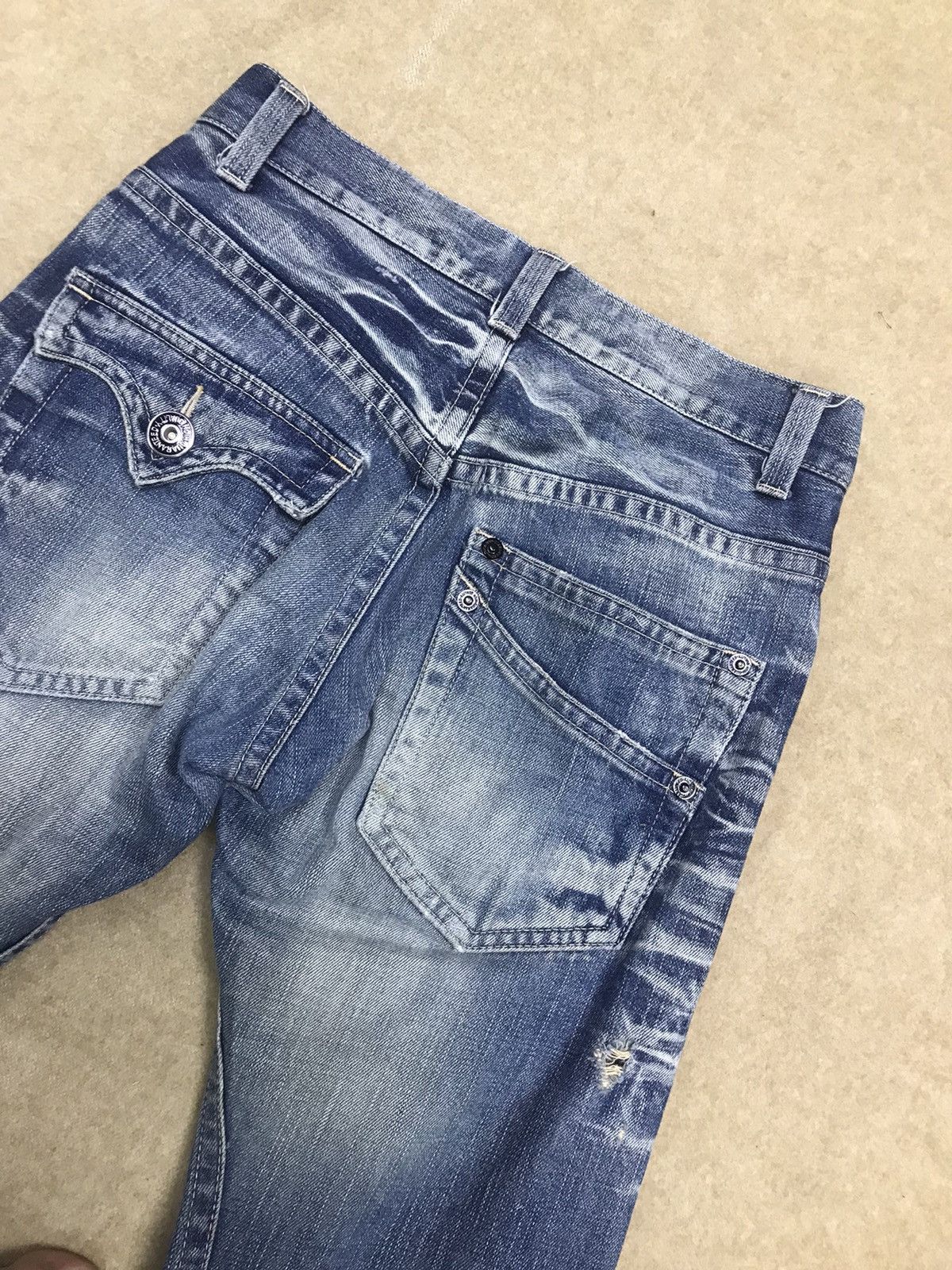 Japanese Brand × Vintage 🔥RARE! Rattle Trap Japan Distressed Flare Denim Size 30x32 Size US 30 / EU 46 - 8 Thumbnail