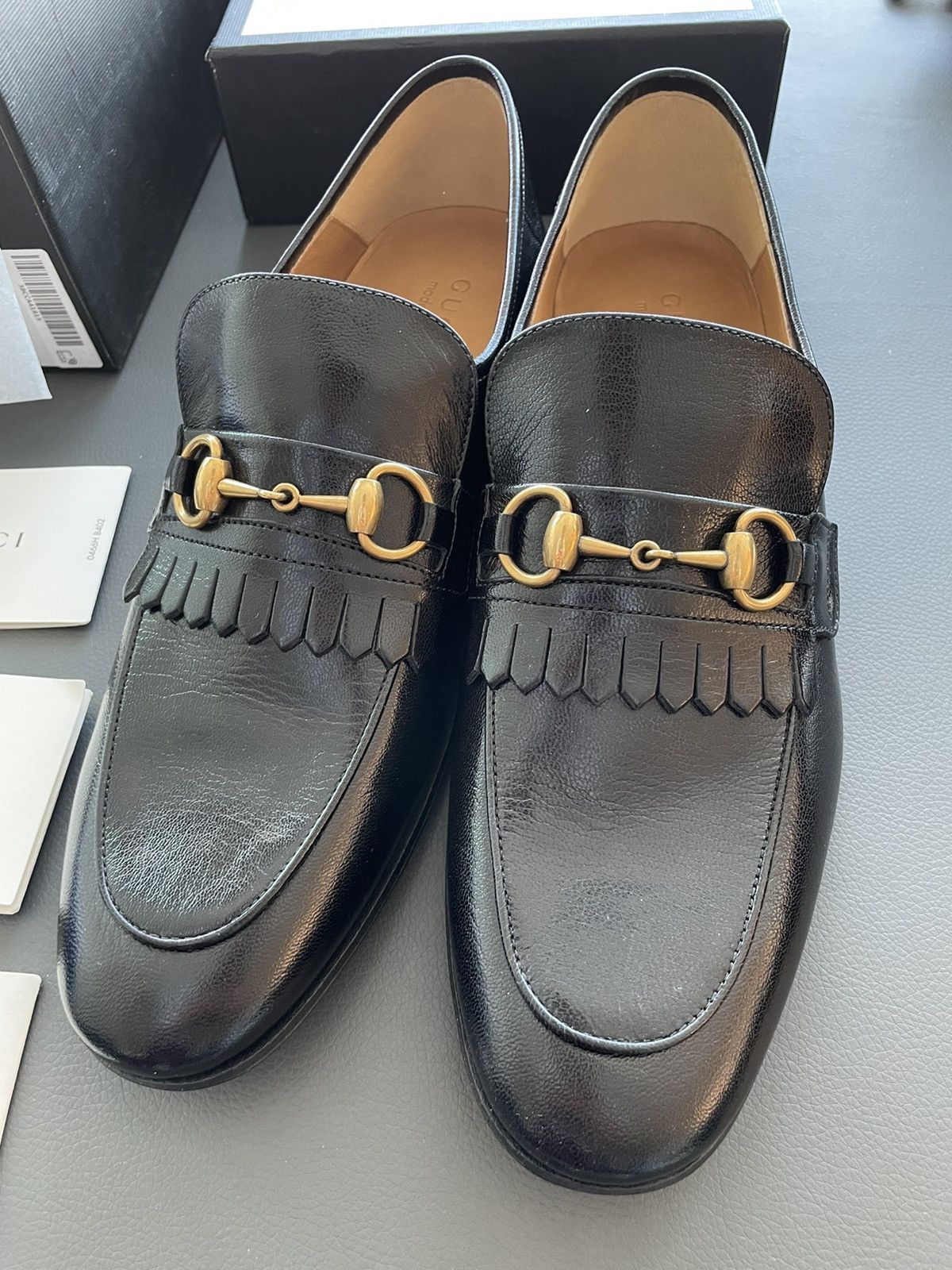 Gucci $1k Value Super Runway Limited Edition Quentin Leather Shoes ...