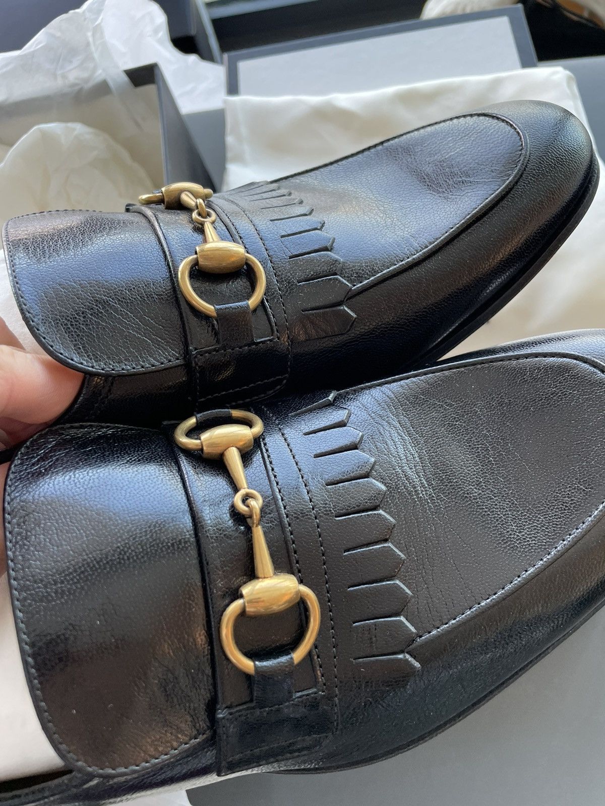 Gucci $1k Value Super Runway Limited Edition Quentin Leather Shoes Size US 6.5 / EU 39-40 - 17 Thumbnail