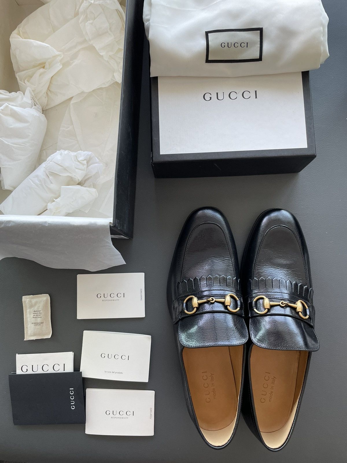 Gucci $1k Value Super Runway Limited Edition Quentin Leather Shoes Size US 6.5 / EU 39-40 - 2 Thumbnail