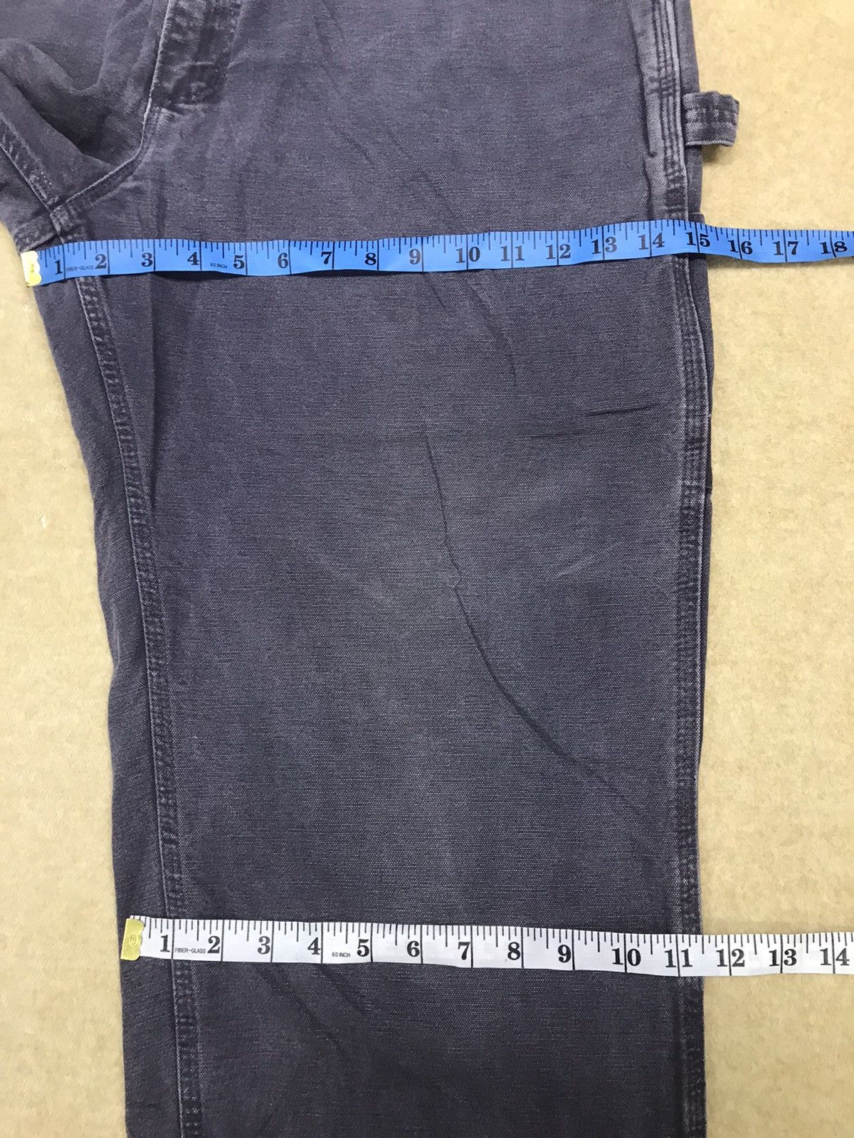 Carhartt × Vintage Faded Black Carhartt Single Knee Workwear Cargo Sz 38x34 Size US 38 / EU 54 - 8 Thumbnail
