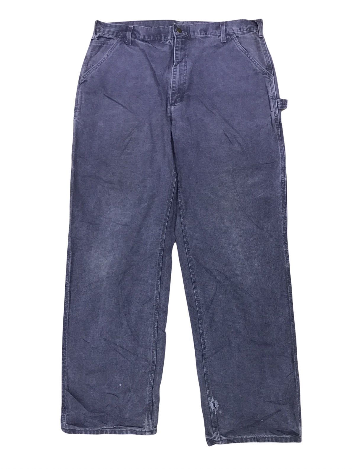 Carhartt × Vintage Faded Black Carhartt Single Knee Workwear Cargo Sz 38x34 Size US 38 / EU 54 - 2 Thumbnail