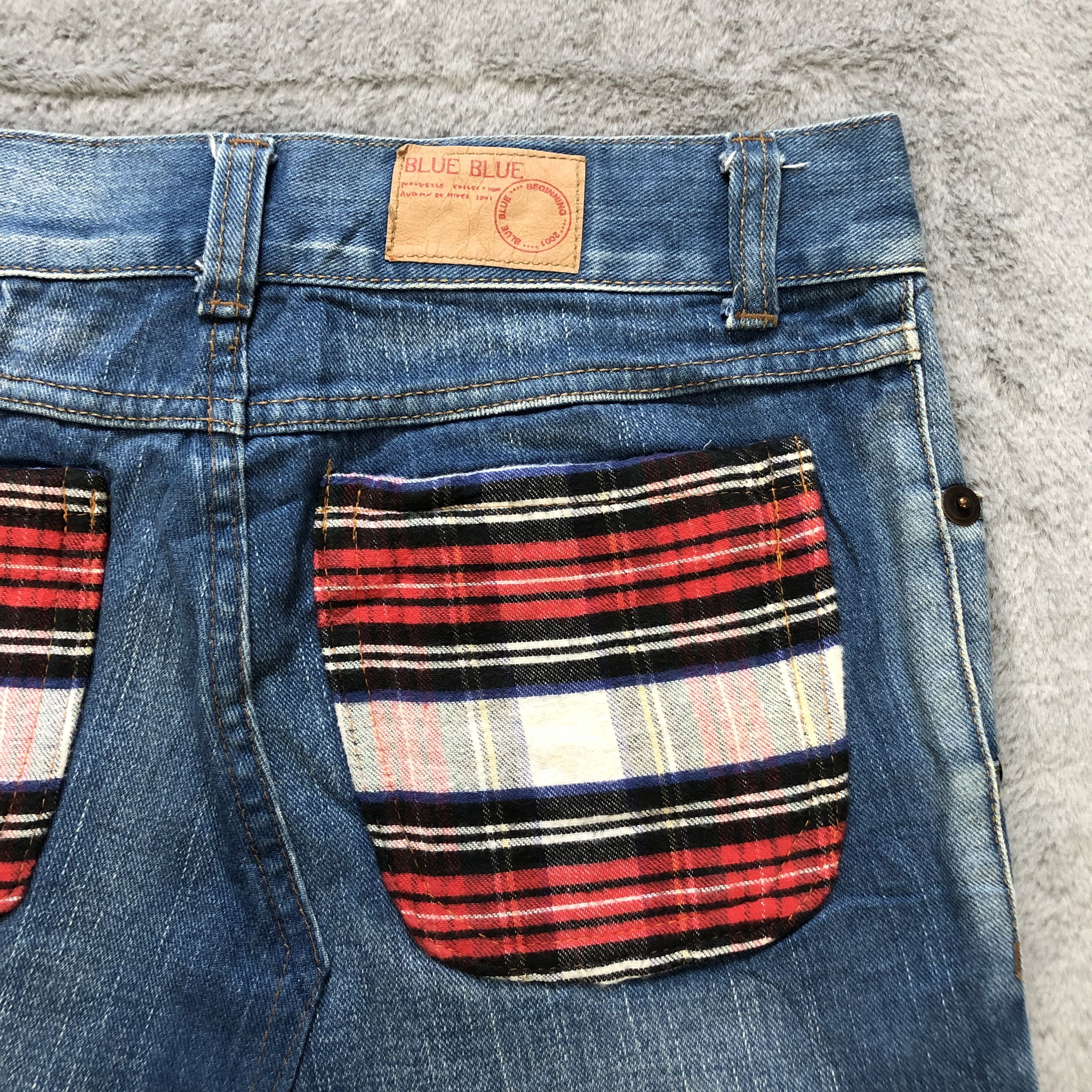 Blue Blue Japan TRASHED🔥 BLUE BLUE JEANS MINI SKIRTS #6903-96 Size 30" / US 8 / IT 44 - 8 Thumbnail