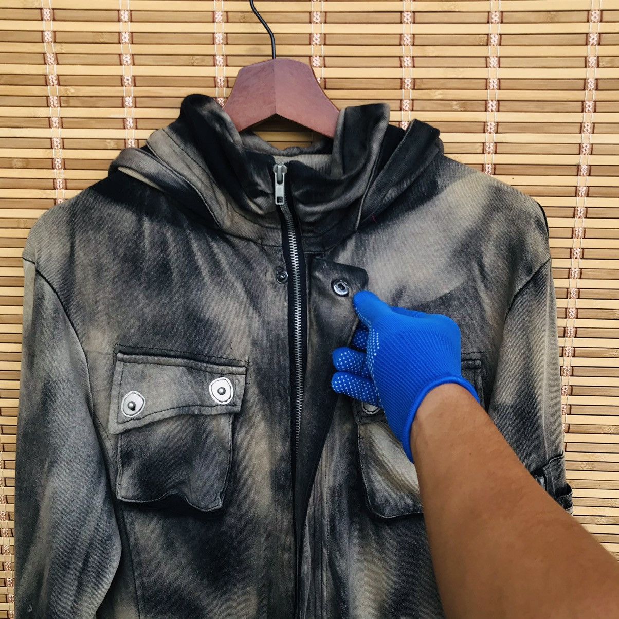 14th Addiction × Seditionaries × Tornado Mart Berning Sho Distressed Tornado Mart style bleached hoodie Size US L / EU 52-54 / 3 - 8 Thumbnail