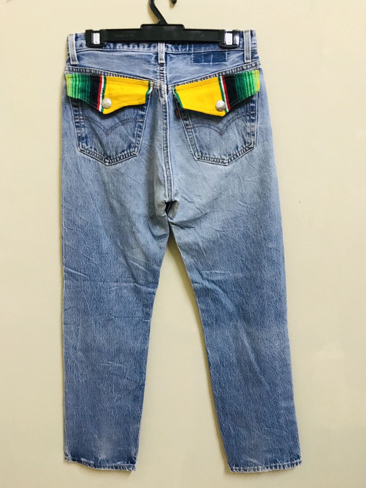 Levi's Vintage Clothing × Vintage Vintage Levi’s Custom Made Nice Design Jeans 29x30 Size US 29 - 2 Thumbnail