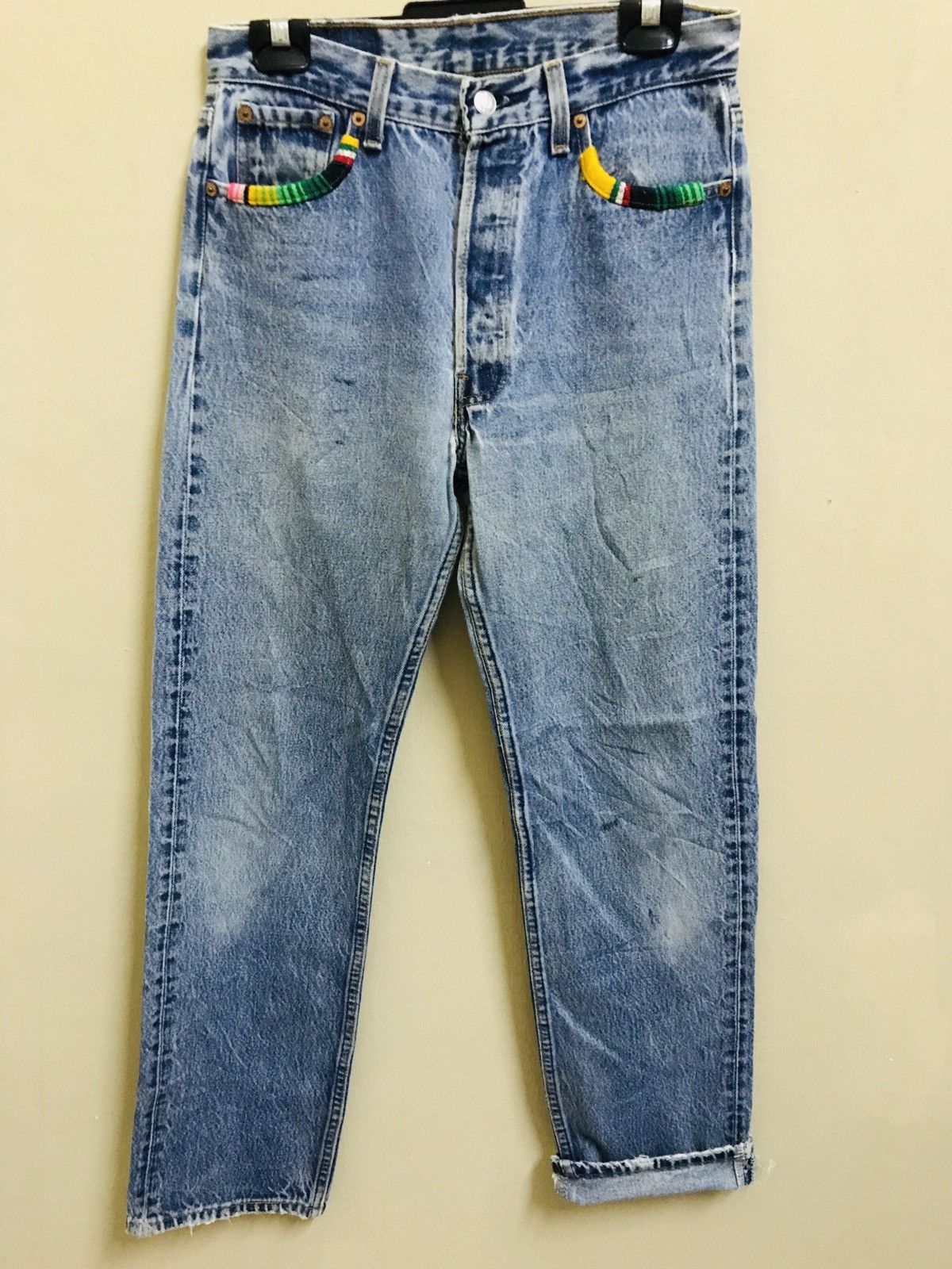 Vintage Levi’s Custom Made Nice Design Jeans 29x30