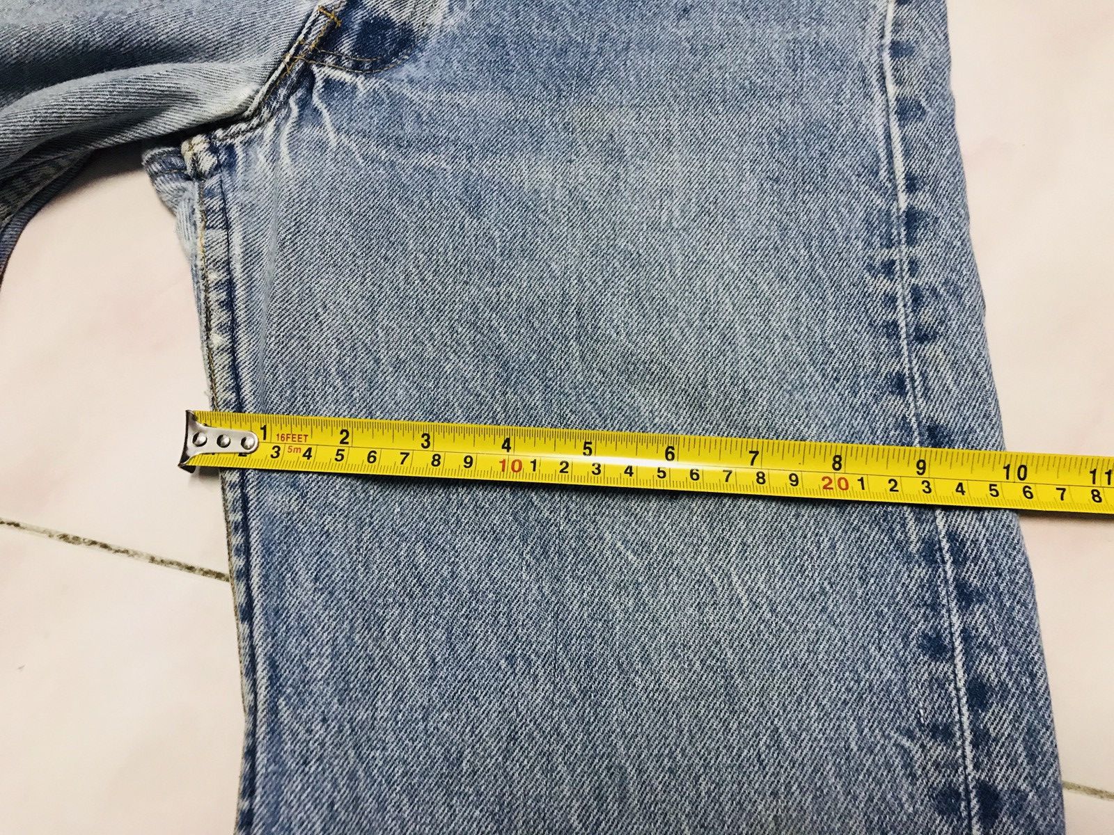 Levi's Vintage Clothing × Vintage Vintage Levi’s Custom Made Nice Design Jeans 29x30 Size US 29 - 14 Thumbnail