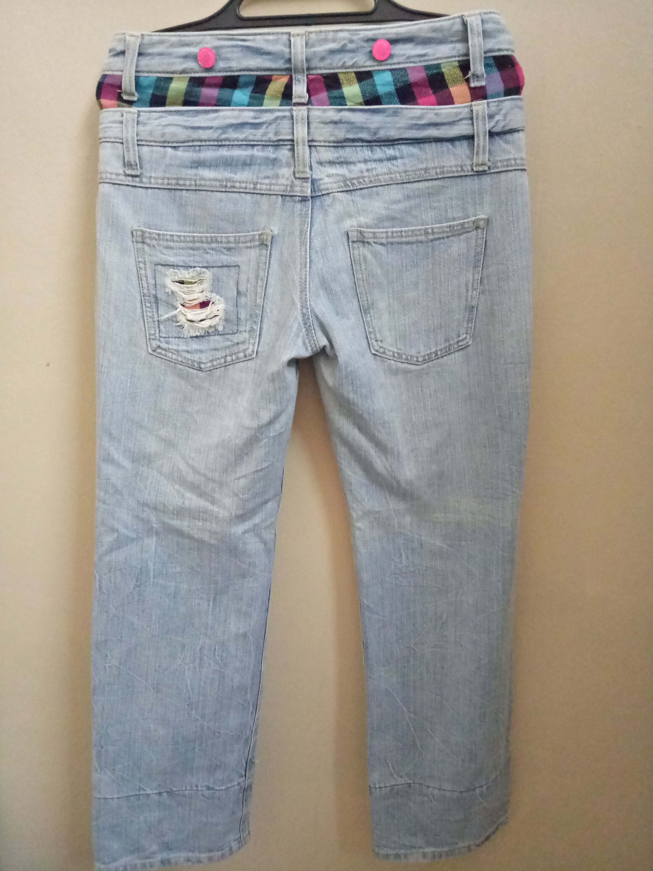 Designer × Japanese Brand Japanese Brand Double Waist Lightning Distressed Size 32" / US 10 / IT 46 - 2 Thumbnail