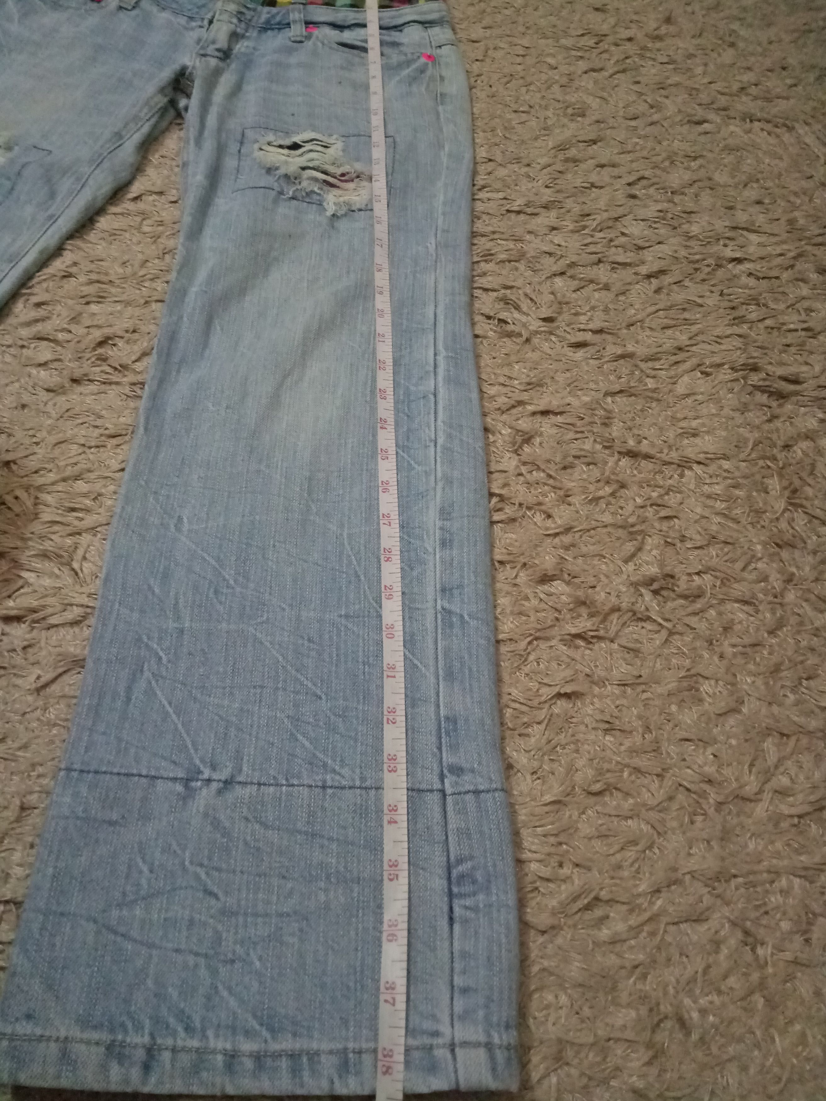 Designer × Japanese Brand Japanese Brand Double Waist Lightning Distressed Size 32" / US 10 / IT 46 - 7 Thumbnail