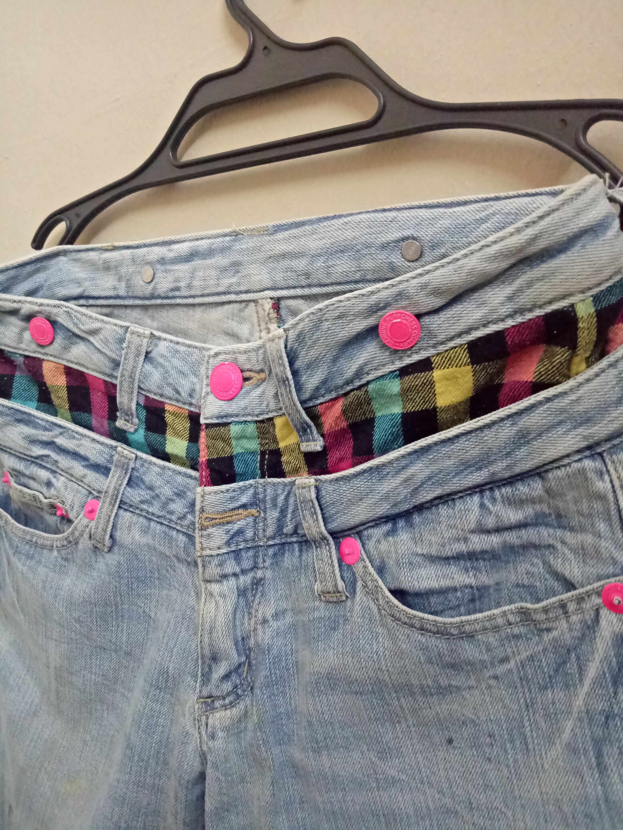 Designer × Japanese Brand Japanese Brand Double Waist Lightning Distressed Size 32" / US 10 / IT 46 - 4 Thumbnail