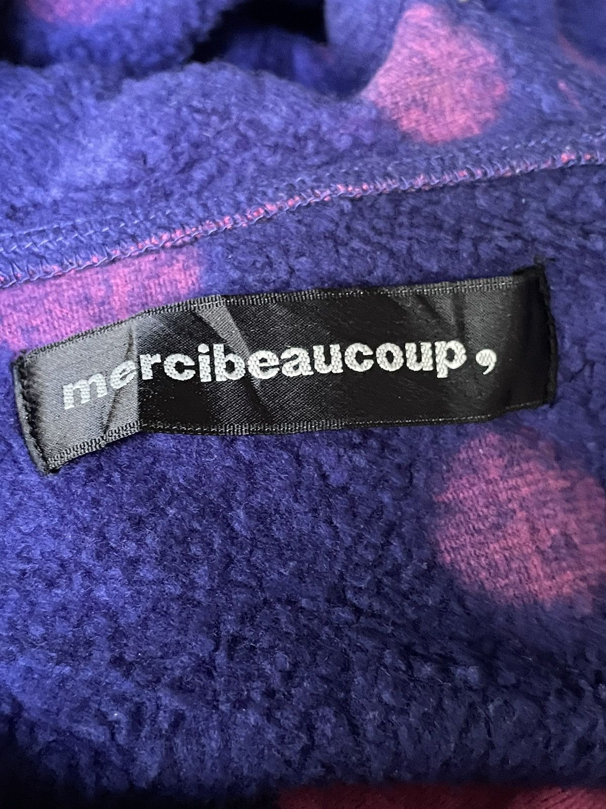 mercibeaucoup Mercibeaucoup Polka Dot Fleece Jacket Size US XS / EU 42 / 0 - 16 Thumbnail