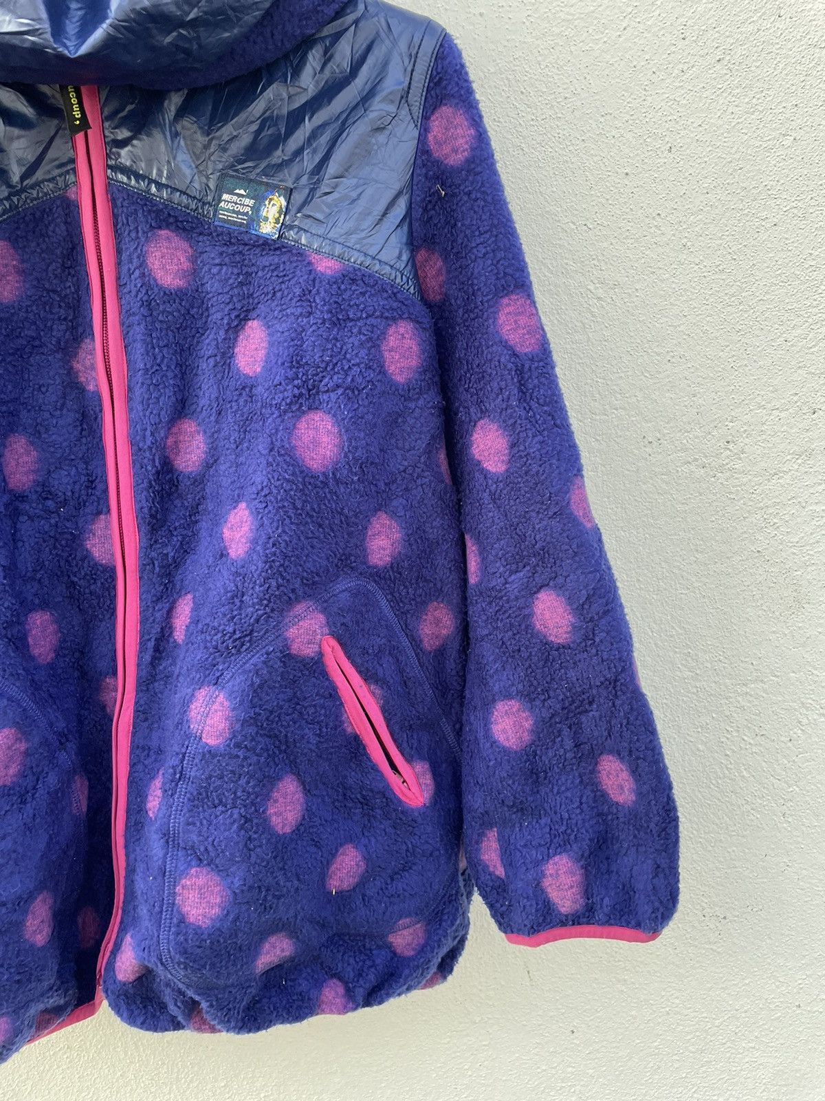 mercibeaucoup Mercibeaucoup Polka Dot Fleece Jacket Size US XS / EU 42 / 0 - 3 Thumbnail