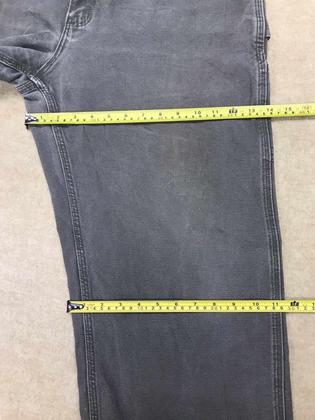 Carhartt × Vintage Green Carhartt Cargo Workwear Dungaree Pants 36x29 Size US 36 / EU 52 - 12 Thumbnail