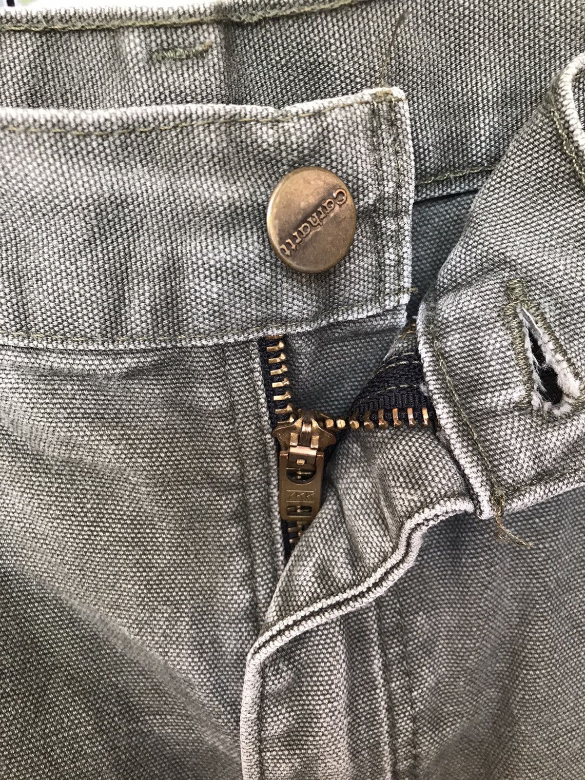 Carhartt × Vintage Green Carhartt Cargo Workwear Dungaree Pants 36x29 Size US 36 / EU 52 - 6 Thumbnail