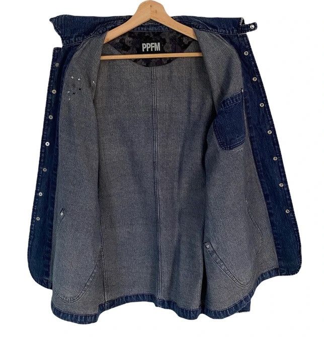 Hysteric Glamour × PPFM 🔥SICK! PPFM RARE BUTTON PATCHES DENIM CHORE JACKET Size US M / EU 48-50 / 2 - 3 Thumbnail