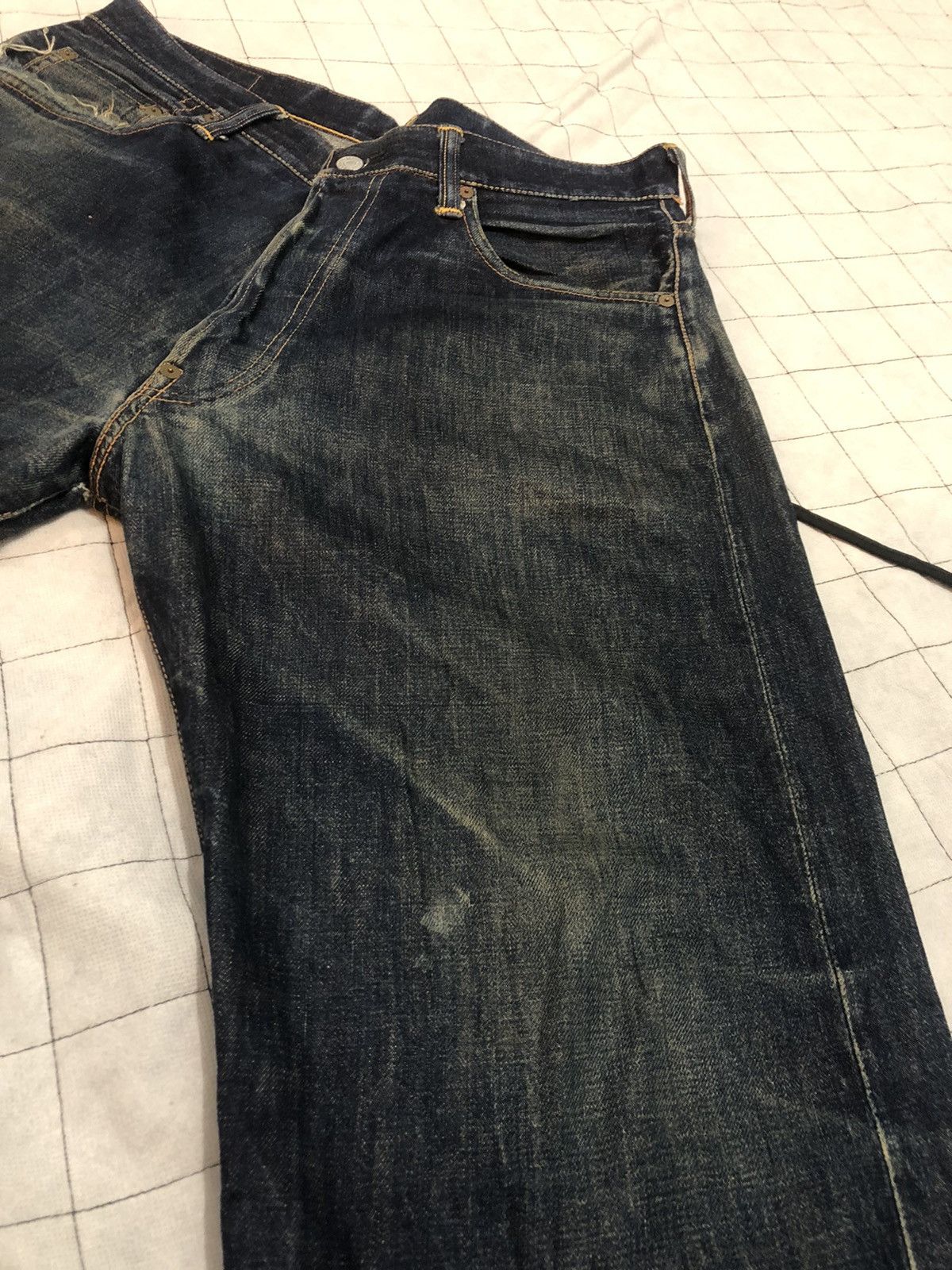 Evisu Evisu Yamane Japan Diacock Big Logo Traviss Scott Denim Size US 34 / EU 50 - 5 Thumbnail