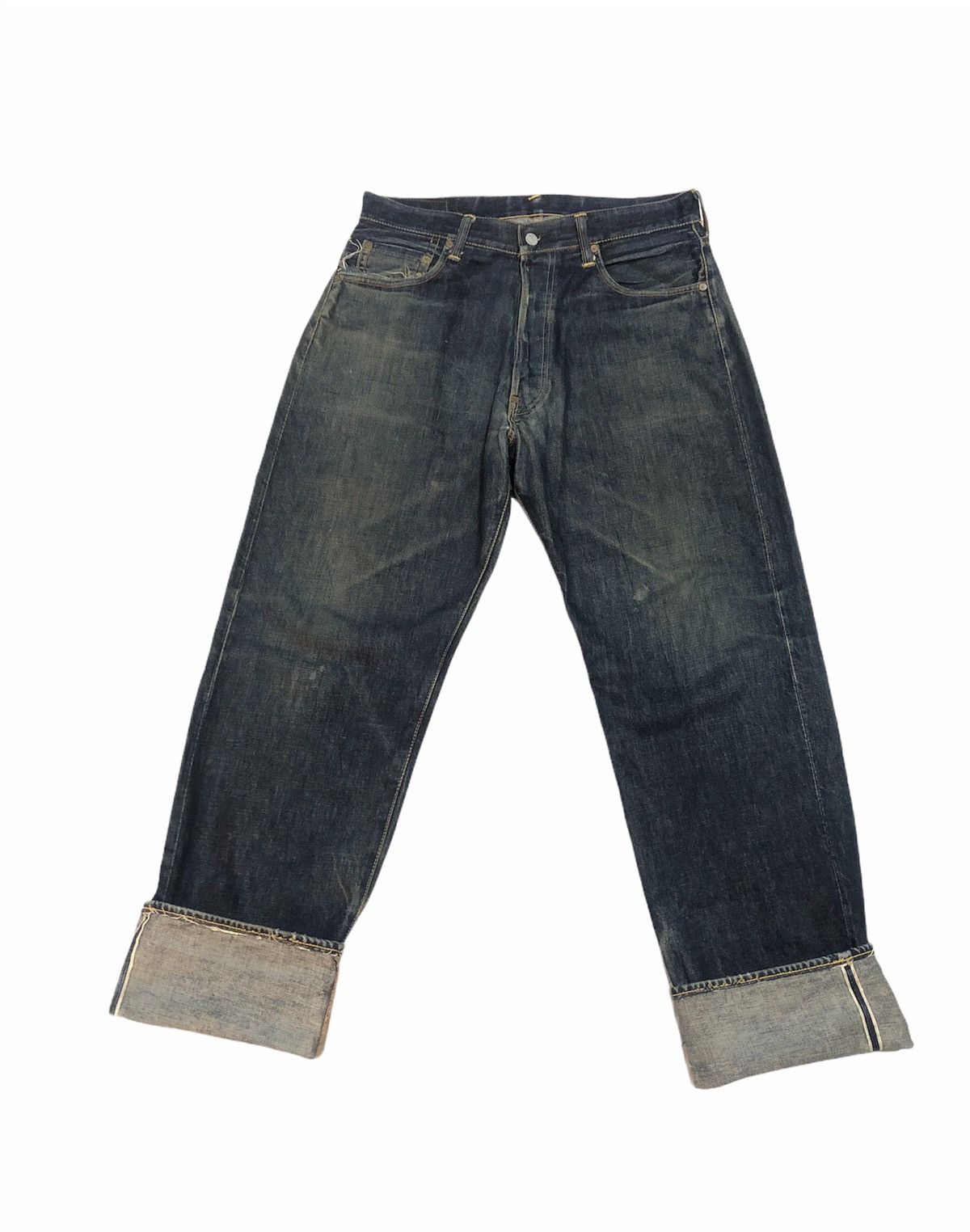 Evisu Evisu Yamane Japan Diacock Big Logo Traviss Scott Denim Size US 34 / EU 50 - 4 Thumbnail