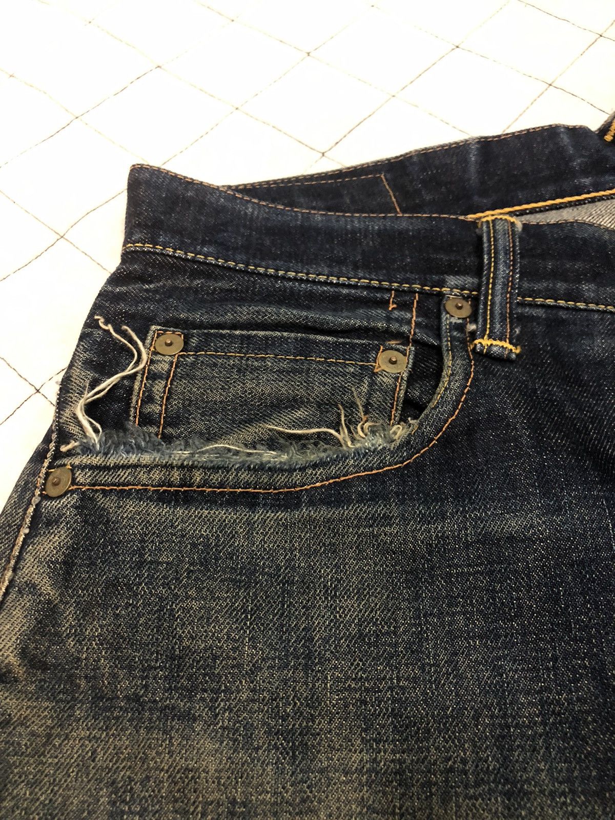 Evisu Evisu Yamane Japan Diacock Big Logo Traviss Scott Denim Size US 34 / EU 50 - 7 Thumbnail