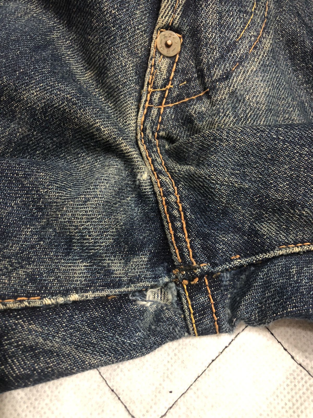 Evisu Evisu Yamane Japan Diacock Big Logo Traviss Scott Denim Size US 34 / EU 50 - 17 Thumbnail