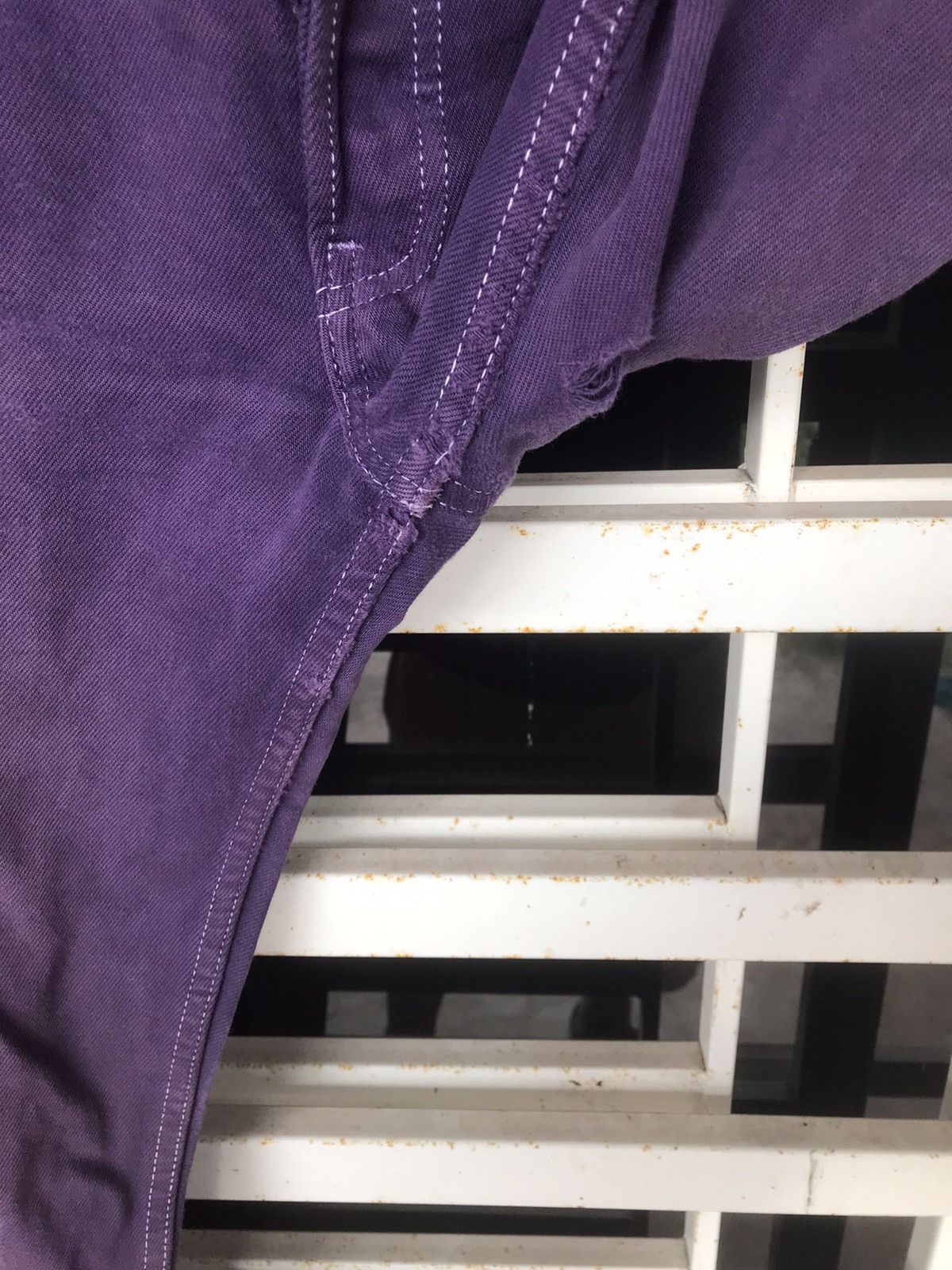 Levi's Vintage Clothing × Vintage Vintage Purple Levi’s 501 Distressed Denim Size 30x33 Size US 30 / EU 46 - 5 Thumbnail