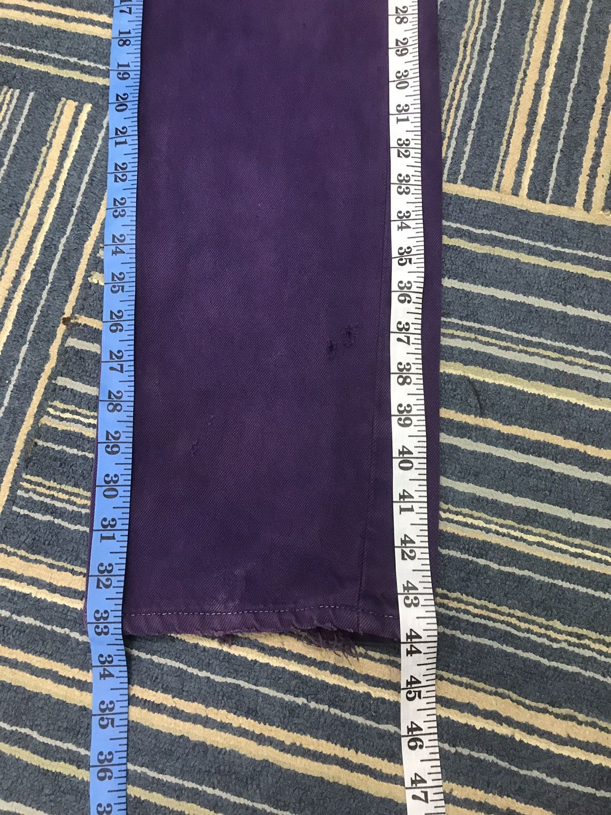 Levi's Vintage Clothing × Vintage Vintage Purple Levi’s 501 Distressed Denim Size 30x33 Size US 30 / EU 46 - 15 Thumbnail
