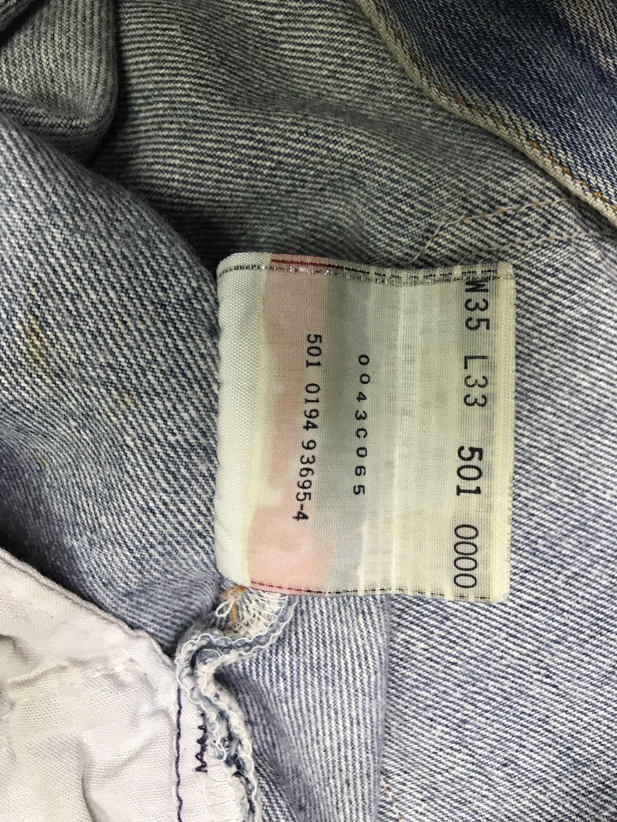 Levi's Vintage Clothing × Vintage Vintage 90s Levi’s 501xx Denim Faded Sun Size US 34 / EU 50 - 11 Thumbnail