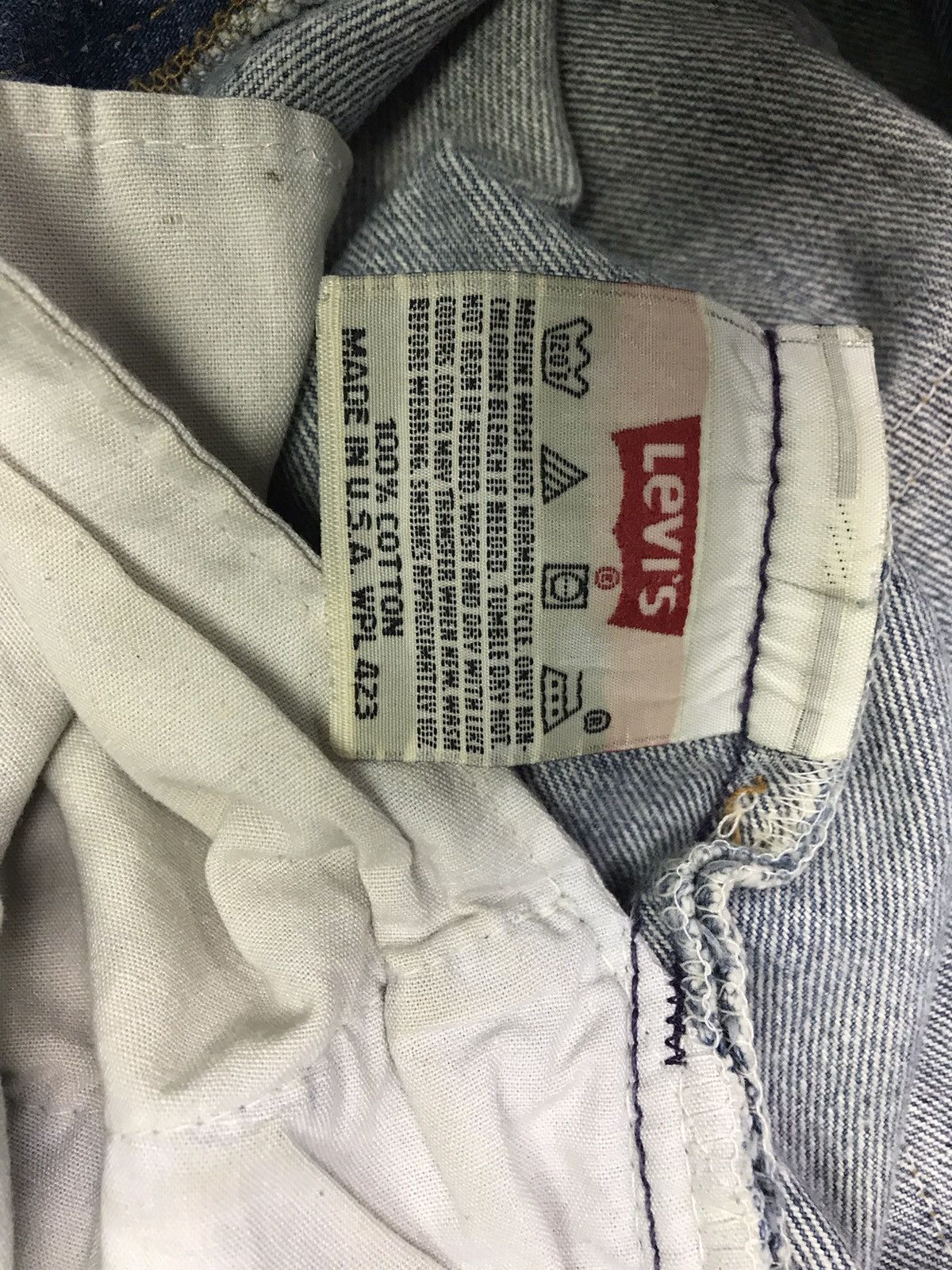 Levi's Vintage Clothing × Vintage Vintage 90s Levi’s 501xx Denim Faded Sun Size US 34 / EU 50 - 10 Thumbnail