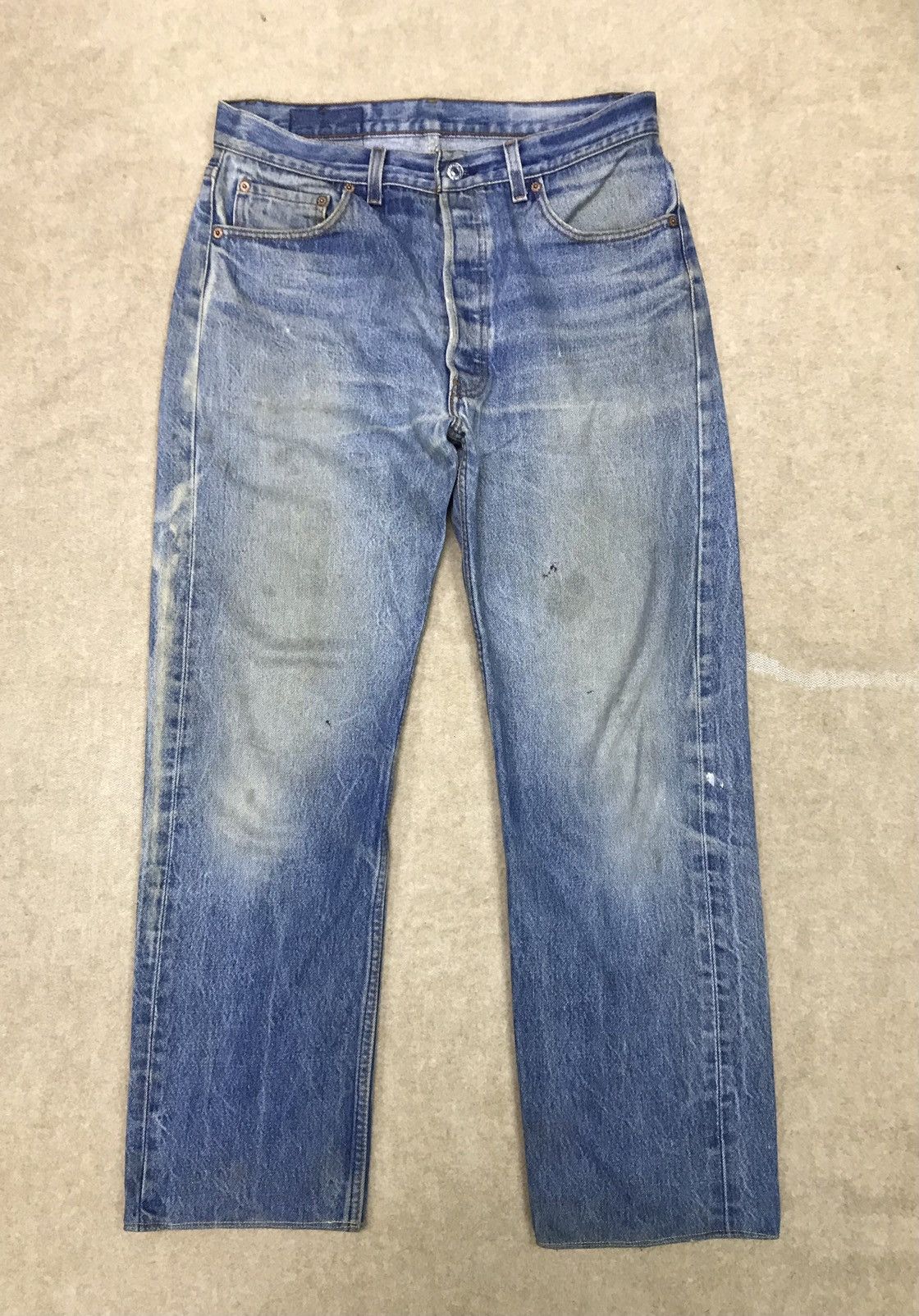 Levi's Vintage Clothing × Vintage Vintage 90s Levi’s 501xx Denim Faded Sun Size US 34 / EU 50 - 1 Thumbnail