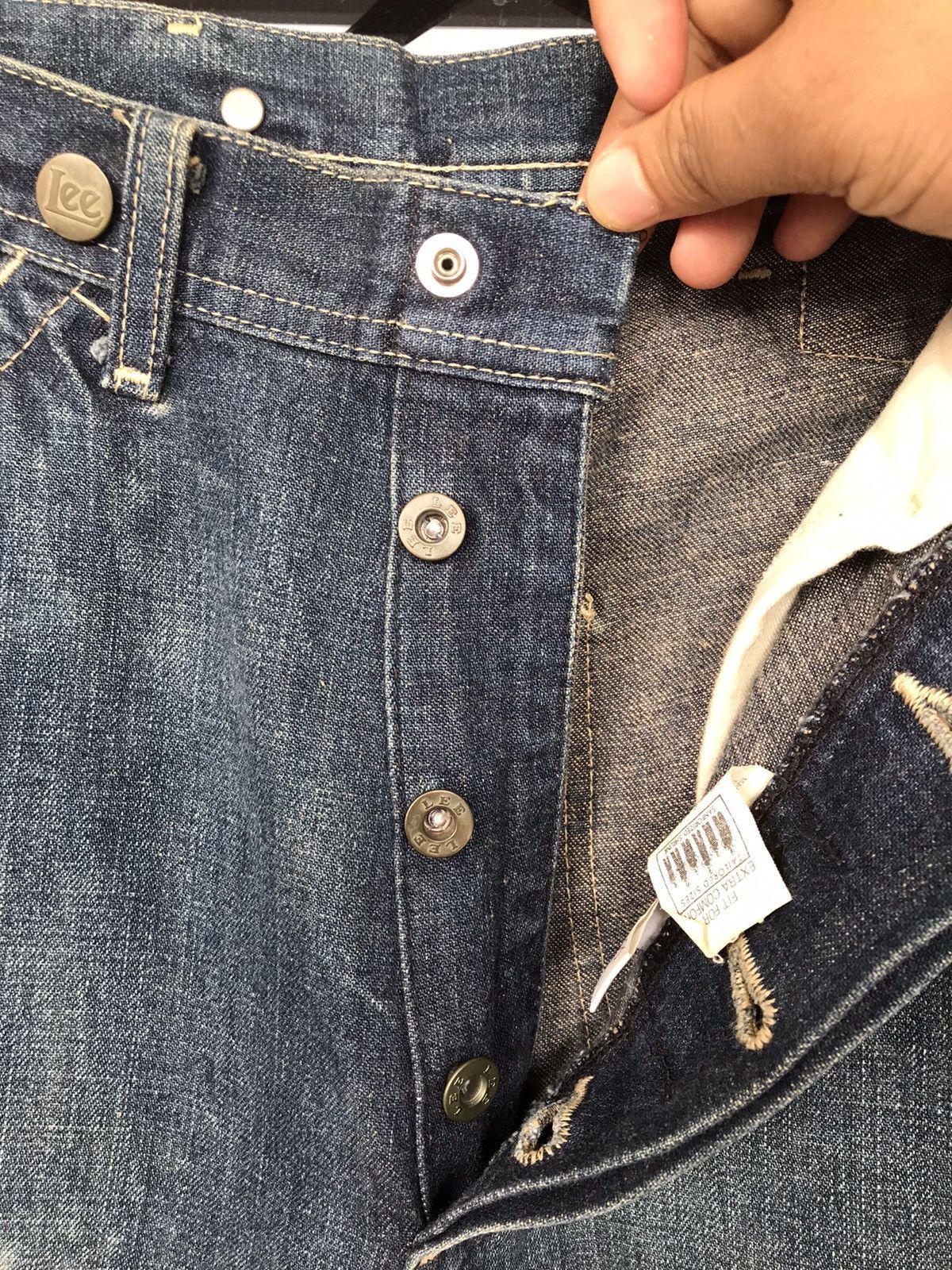 Lee × Vintage Lee Sanforized Workwear Design Size 28 Size US 28 / EU 44 - 6 Thumbnail